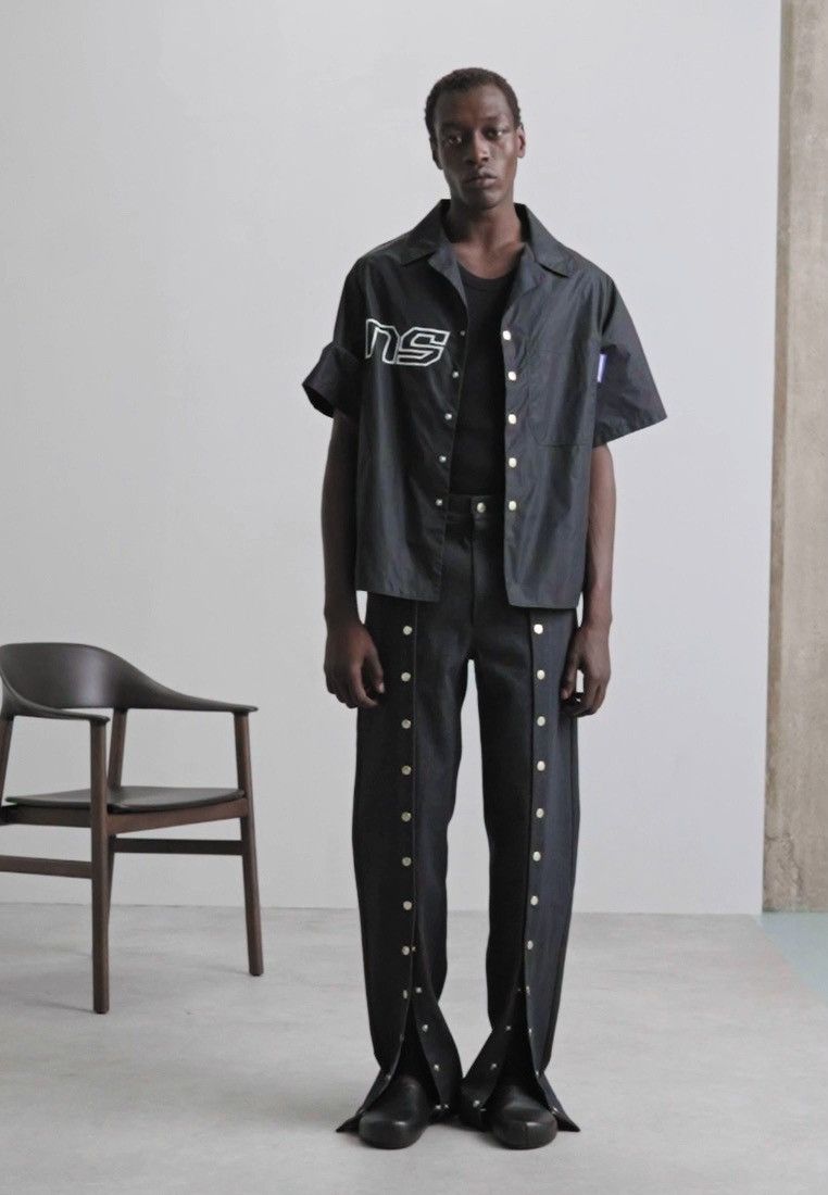 Other !DS! SS22 Nikolaj Storm Limon Black Nylon Shirt Size US M / EU 48-50 / 2 - 3 Thumbnail