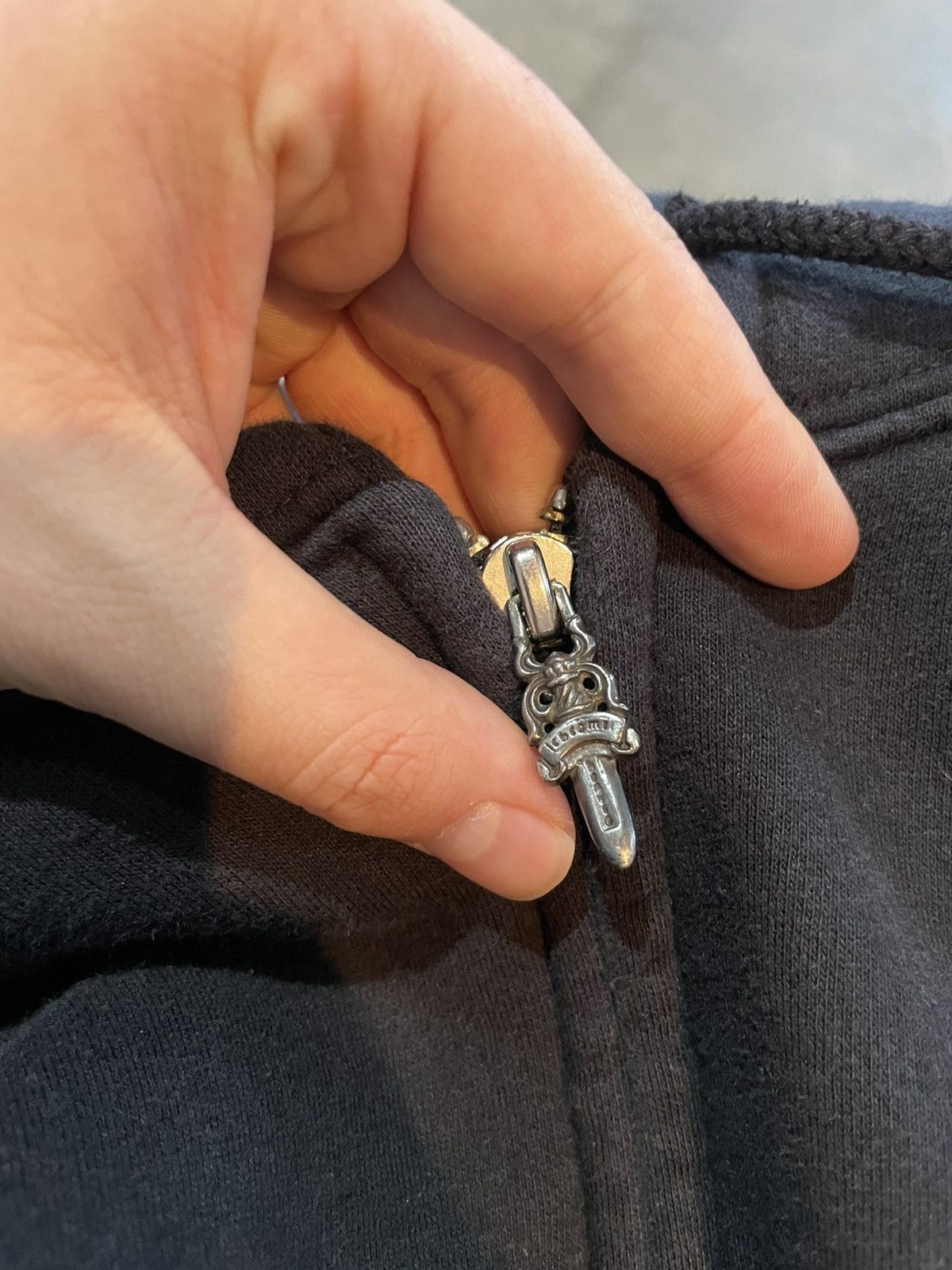 Chrome Hearts Vintage Chrome Hearts Zip Up Thermal Hoodie Size US XL / EU 56 / 4 - 10 Thumbnail