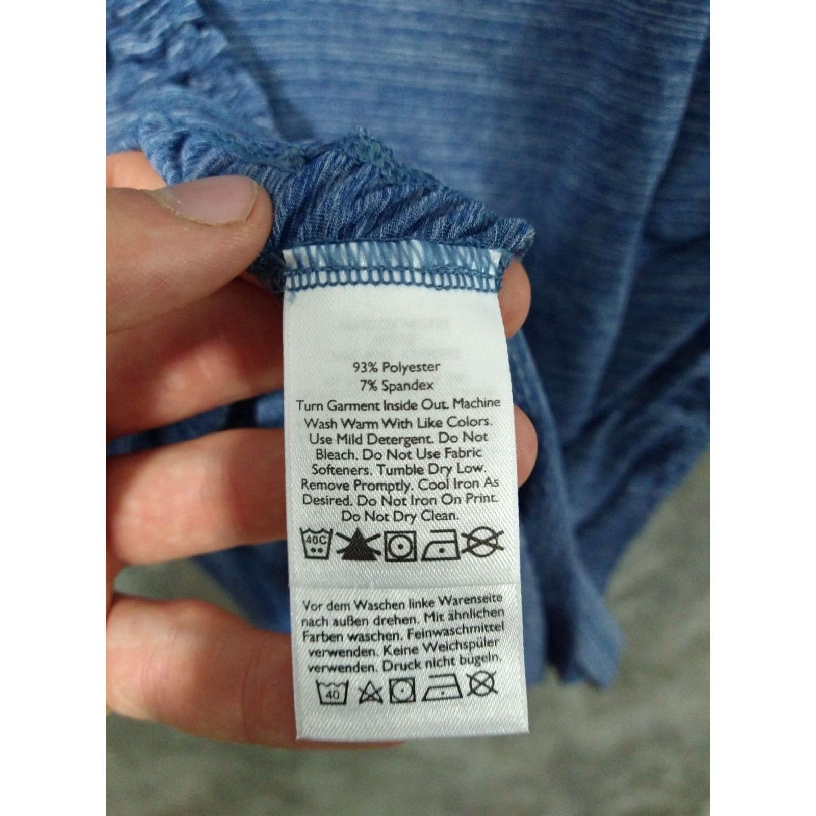 Eddie Bauer Eddie Bauer Shirt Womens XS Blue Striped Travex Short Sleeve Scoop Neck Pullover Size XS / US 0-2 / IT 36-38 - 6 Thumbnail