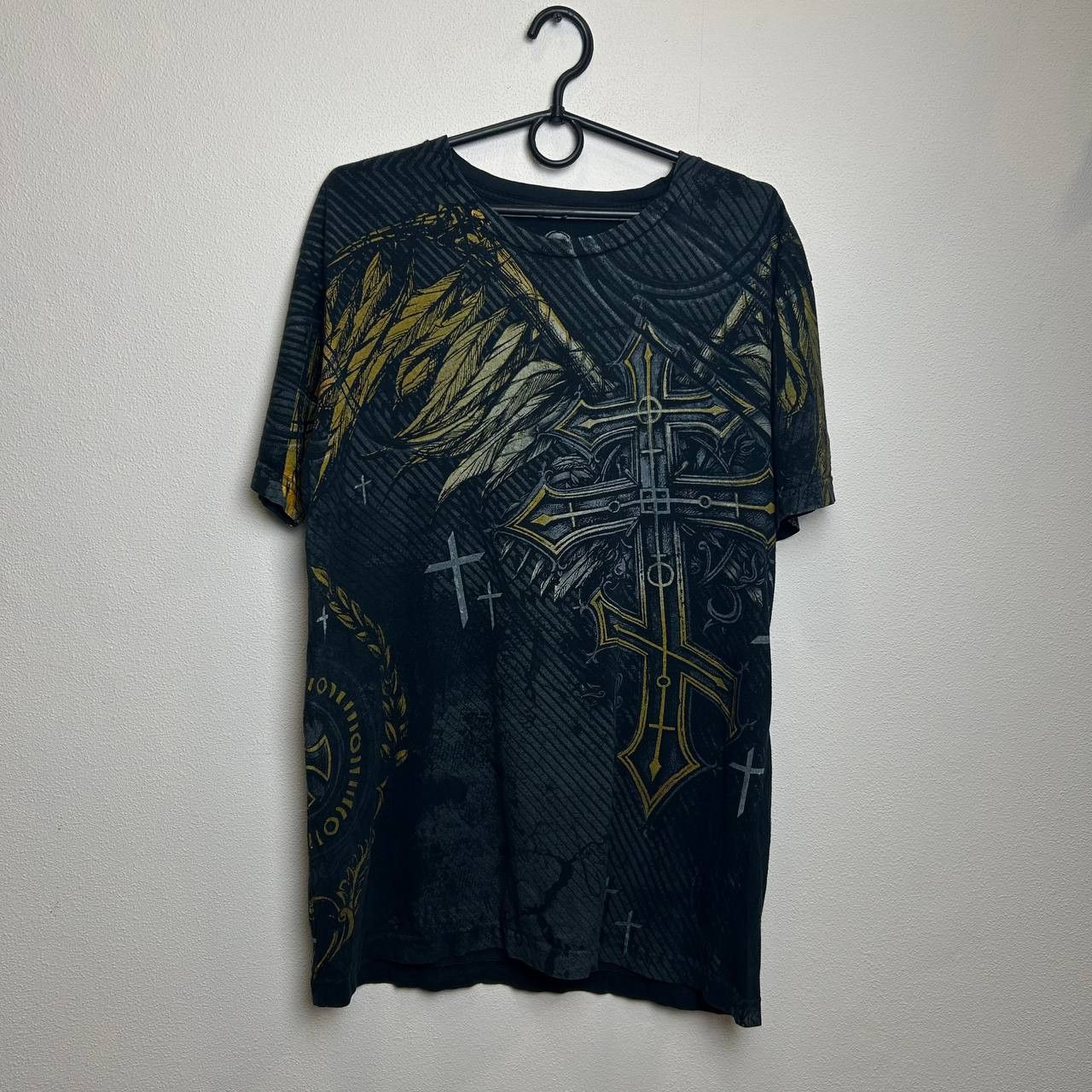 Affliction Vintage Affliction Style overprinted graphic y2k tee Size US M / EU 48-50 / 2 - 1 Thumbnail