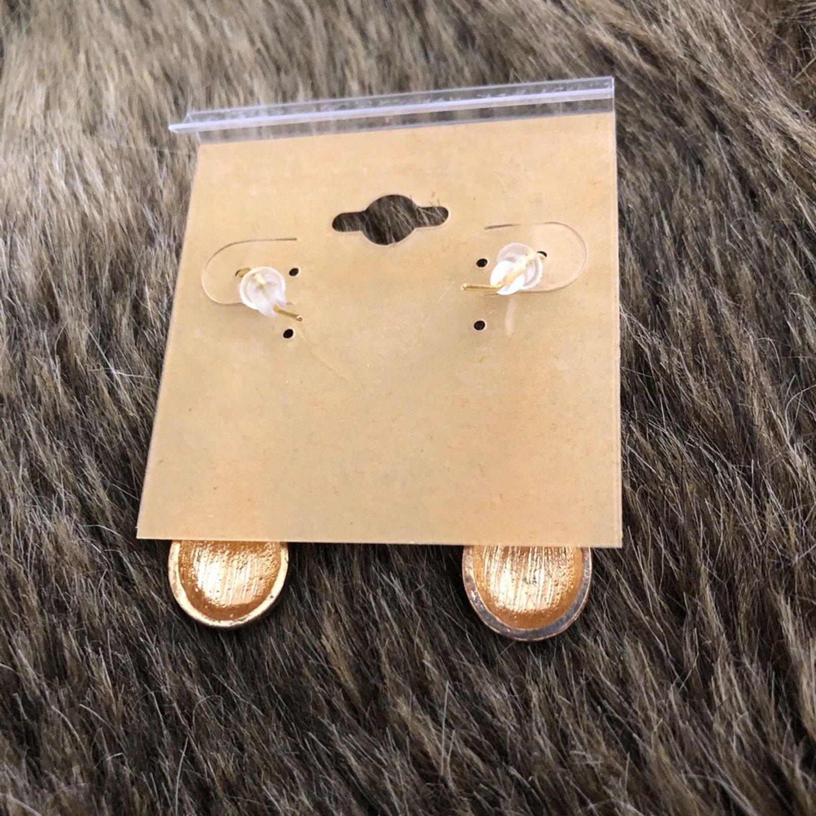 Vintage Vintage repurpose black enamel gold tone earrings Size ONE SIZE - 6 Thumbnail