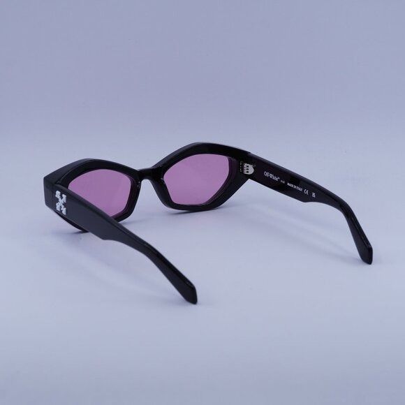 Off-White Off-White OERI144 HILO 1030 Sunglasses Black Cat Eye Frame Size ONE SIZE - 8 Thumbnail