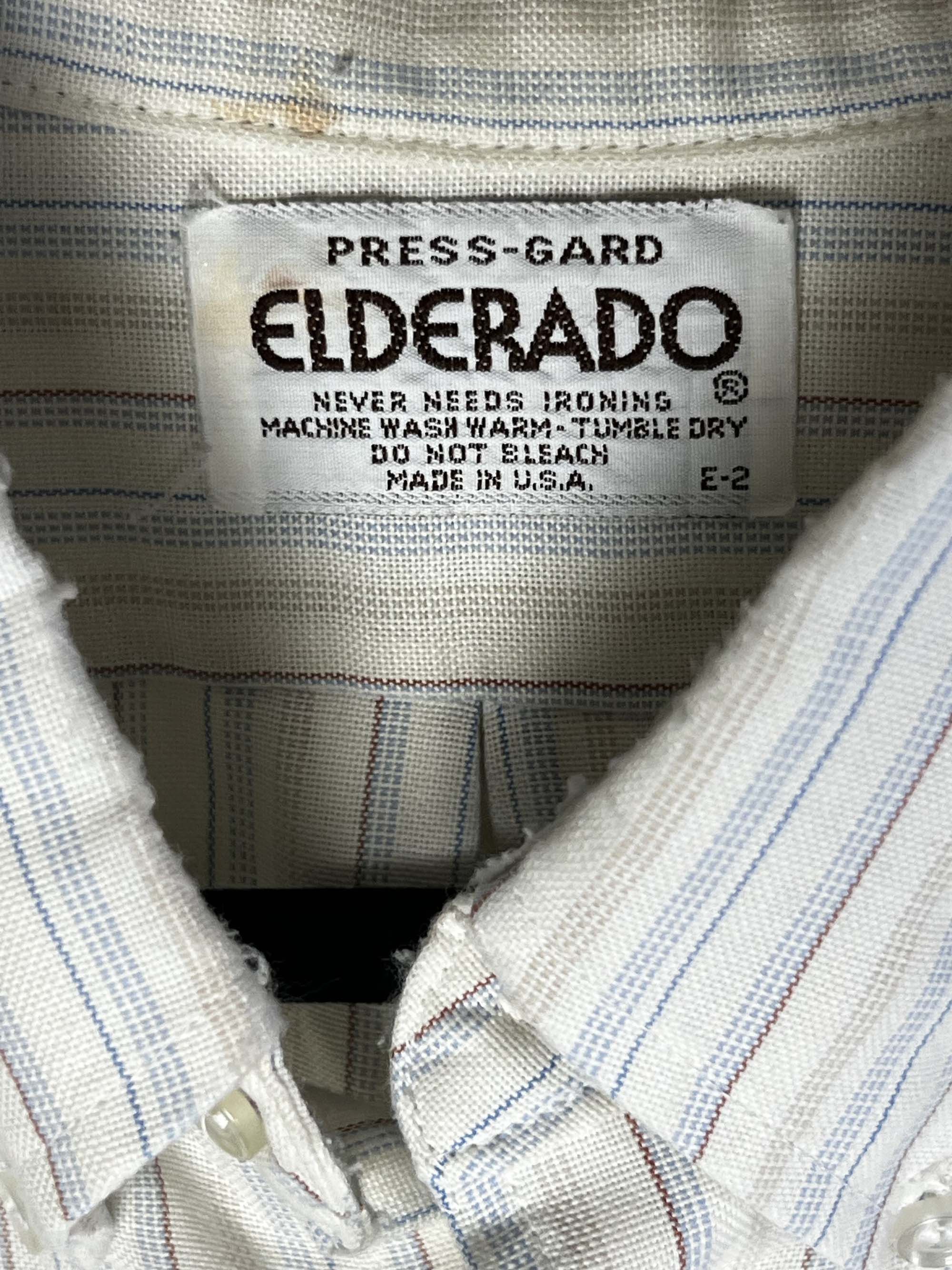 Vintage Vintage 1970's Elderado Press-gard Western Wear Stripe Shirt Size US XL / EU 56 / 4 - 9 Thumbnail