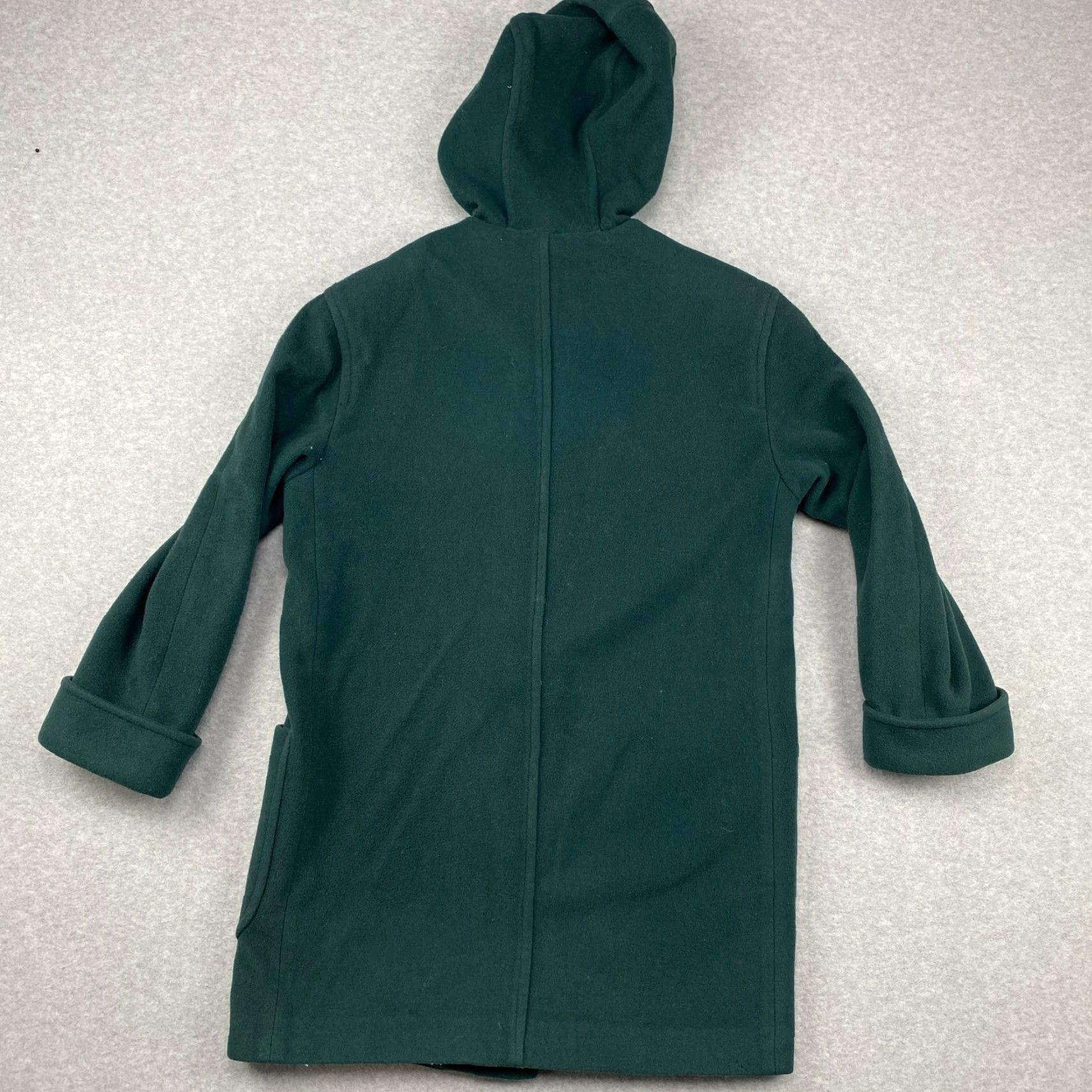 Lands' End VINTAGE Lands' End Parka Coat Womens Small Green Wool Toggle Button Hooded Lined USA Size S / US 4 / IT 40 - 5 Thumbnail