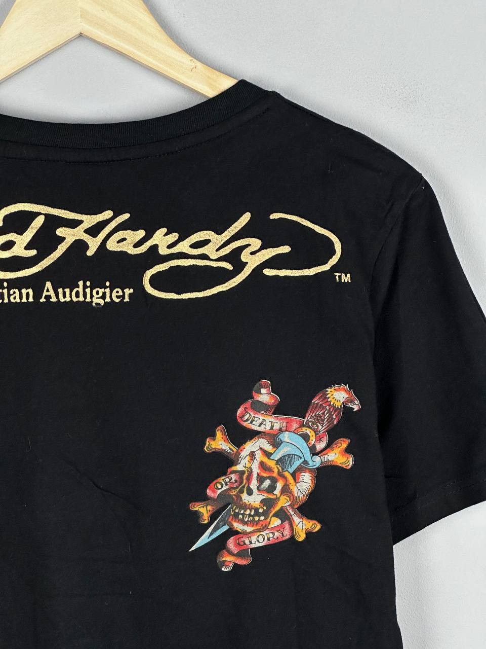 Ed Hardy Crazy Y2K Ed Hardy T-Shirt Effected Japan Rhinestones Style Size L / US 10 / IT 46 - 10 Thumbnail