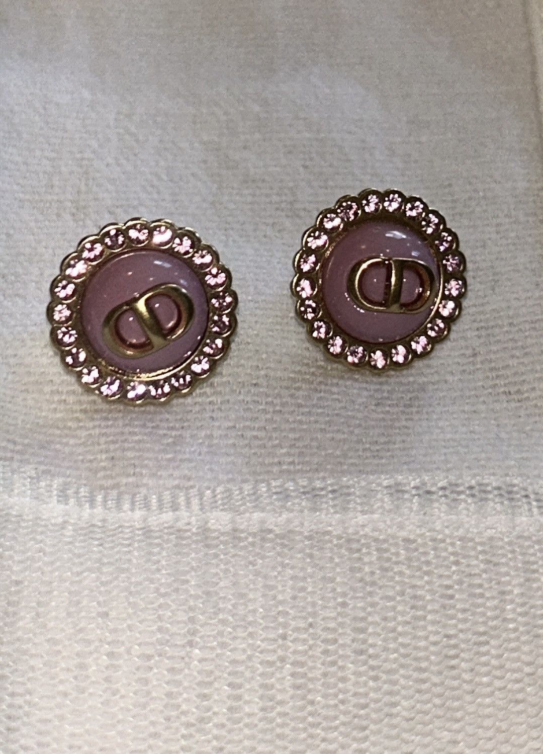 Dior Christian Dior PETIT CD BAROQUE STUD EARRINGS Size ONE SIZE - 4 Thumbnail