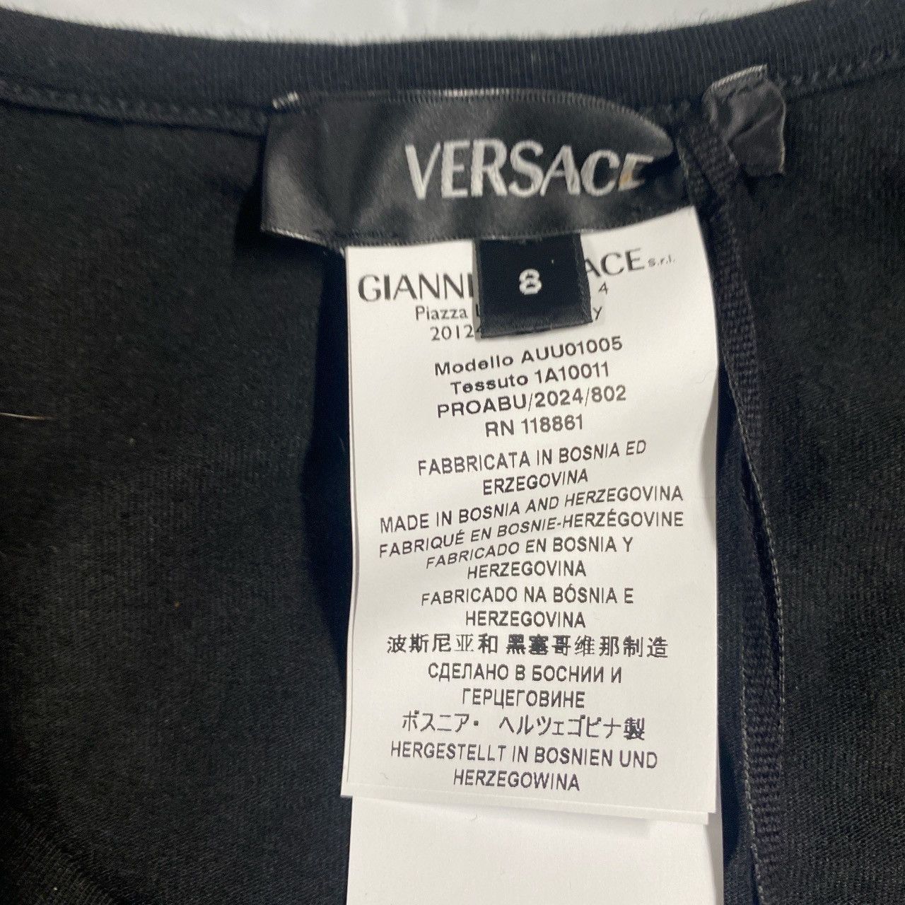 Versace Men’s black Versace T-shirt Size US XL / EU 56 / 4 - 4 Thumbnail