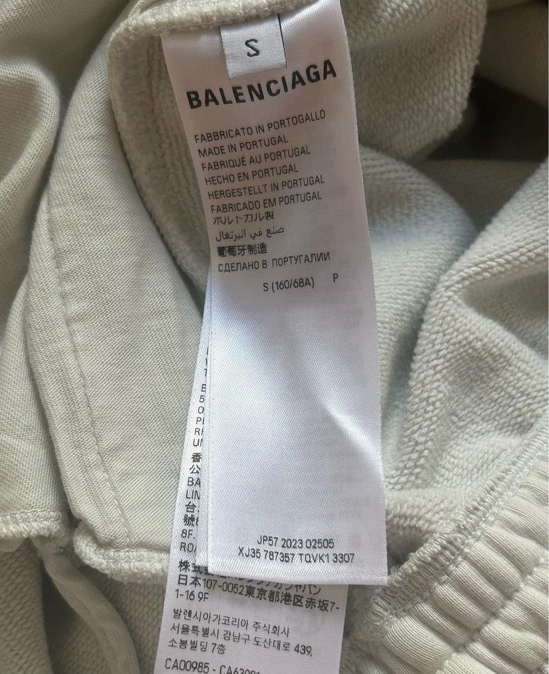 Balenciaga size S Tattoos, tattoos, mud-dyed graffiti pant