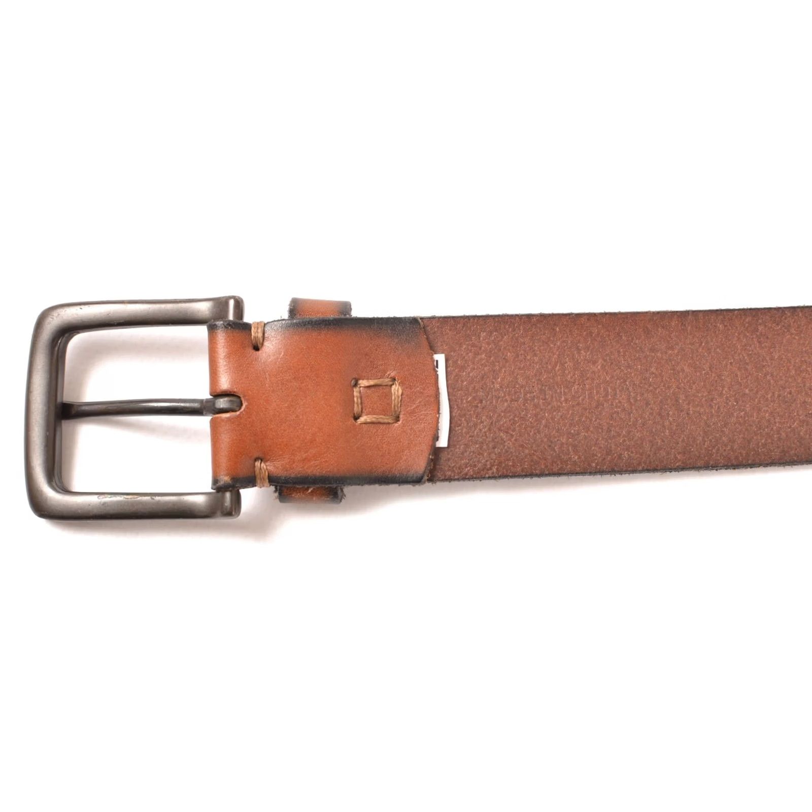 Johnston & Murphy Johnston & Murphy Brown Genuine Leather Belt 75-7418, Size 38, Made in China, Men, Brown Leather Belt Size 38 - 6 Thumbnail
