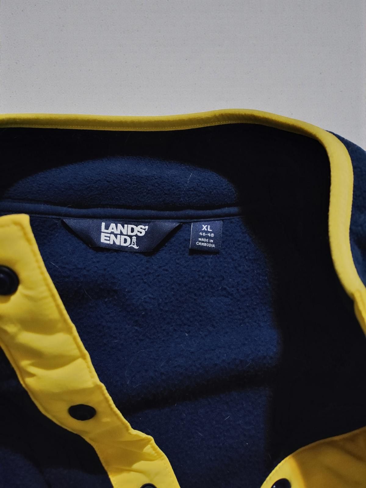 Lands' End Lands' End Men's XL Fleece Pullover Sweatshirt - Navy and Y2 Size US XL / EU 56 / 4 - 6 Thumbnail