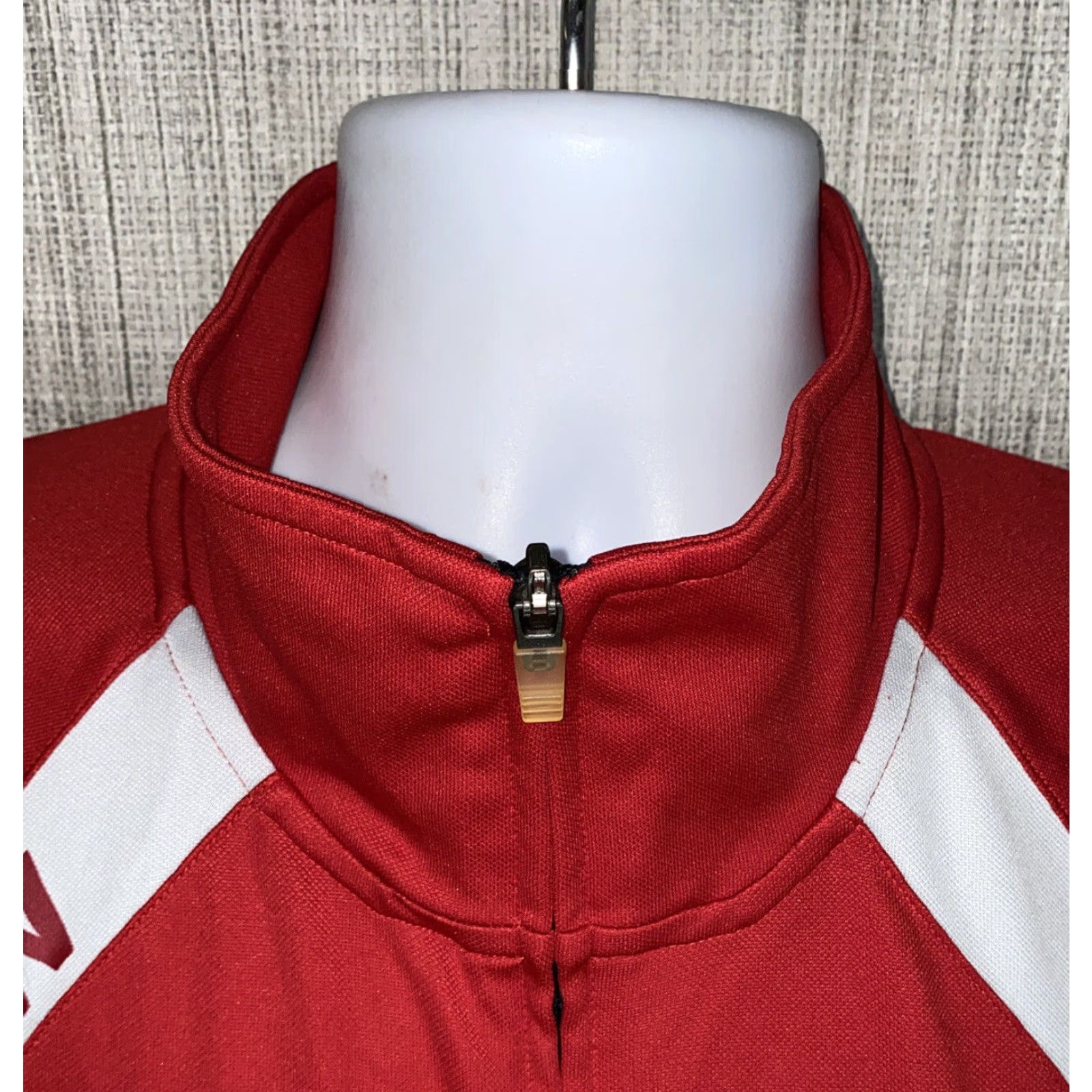Adidas Adidas Climalite Men's Red/White Jersey Full Zip Jacket L Size US L / EU 52-54 / 3 - 3 Thumbnail
