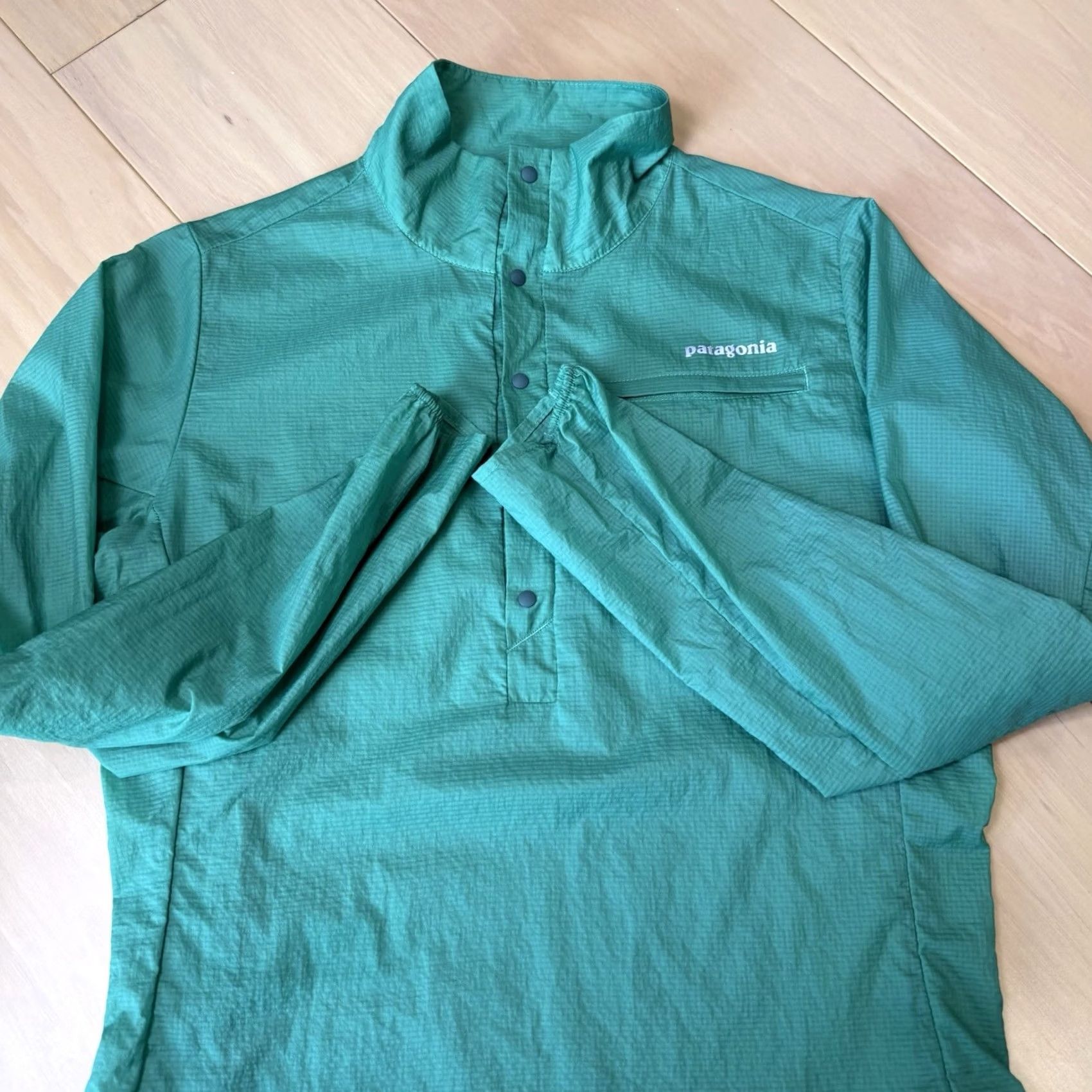 Patagonia Patagonia Houdini Pullover Women's XS Green Lightweight Outdoor Jacket Summer Hiking Size XS / US 0-2 / IT 36-38 - 5 Thumbnail