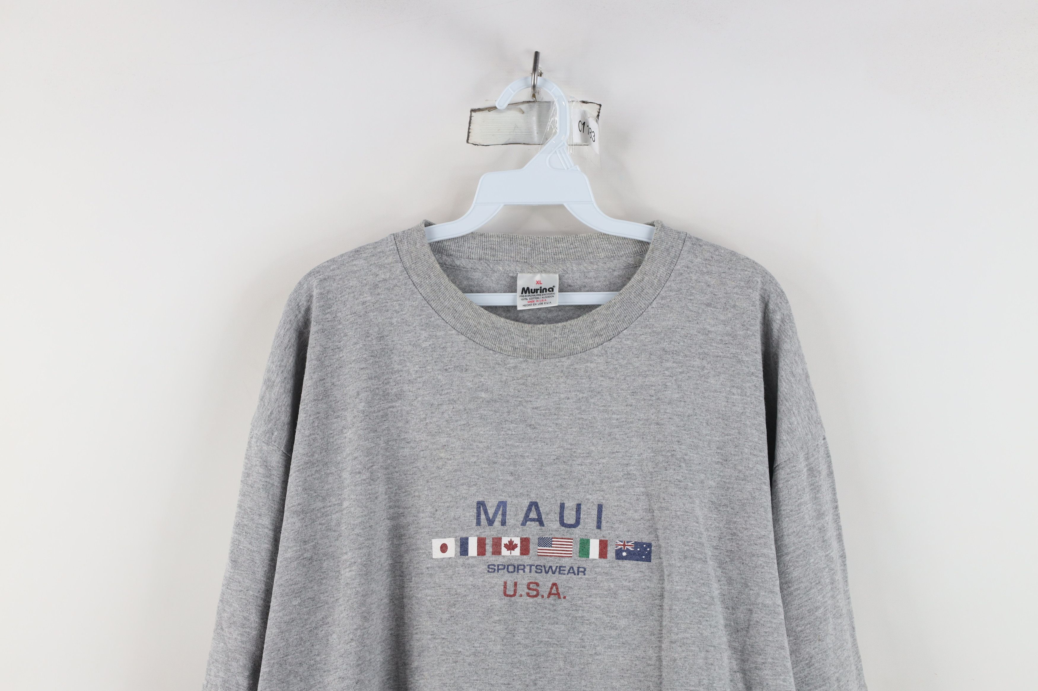 Vintage Vintage 90s Streetwear Sportswear Surfing Flags T-Shirt USA Size US XL / EU 56 / 4 - 2 Thumbnail
