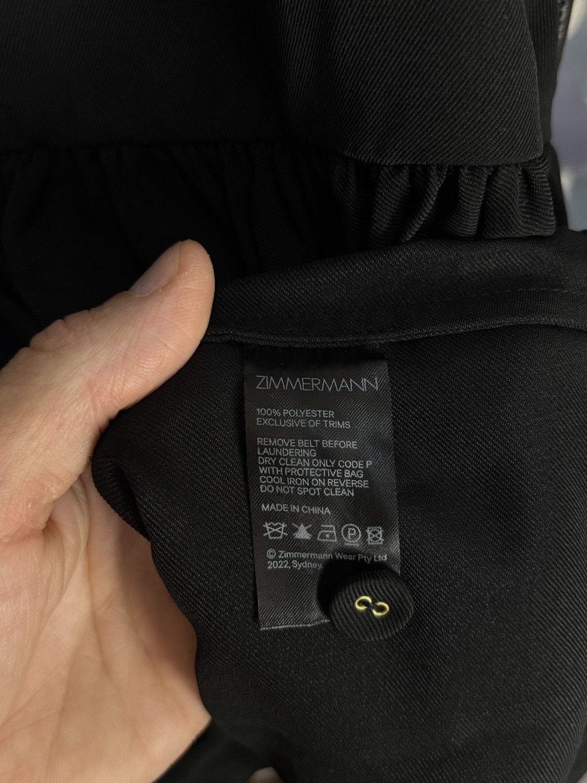 Zimmermann Zimmermann Black Minimalist Elegant Sexy Avant Garde Dress Size XS / US 0-2 / IT 36-38 - 14 Thumbnail