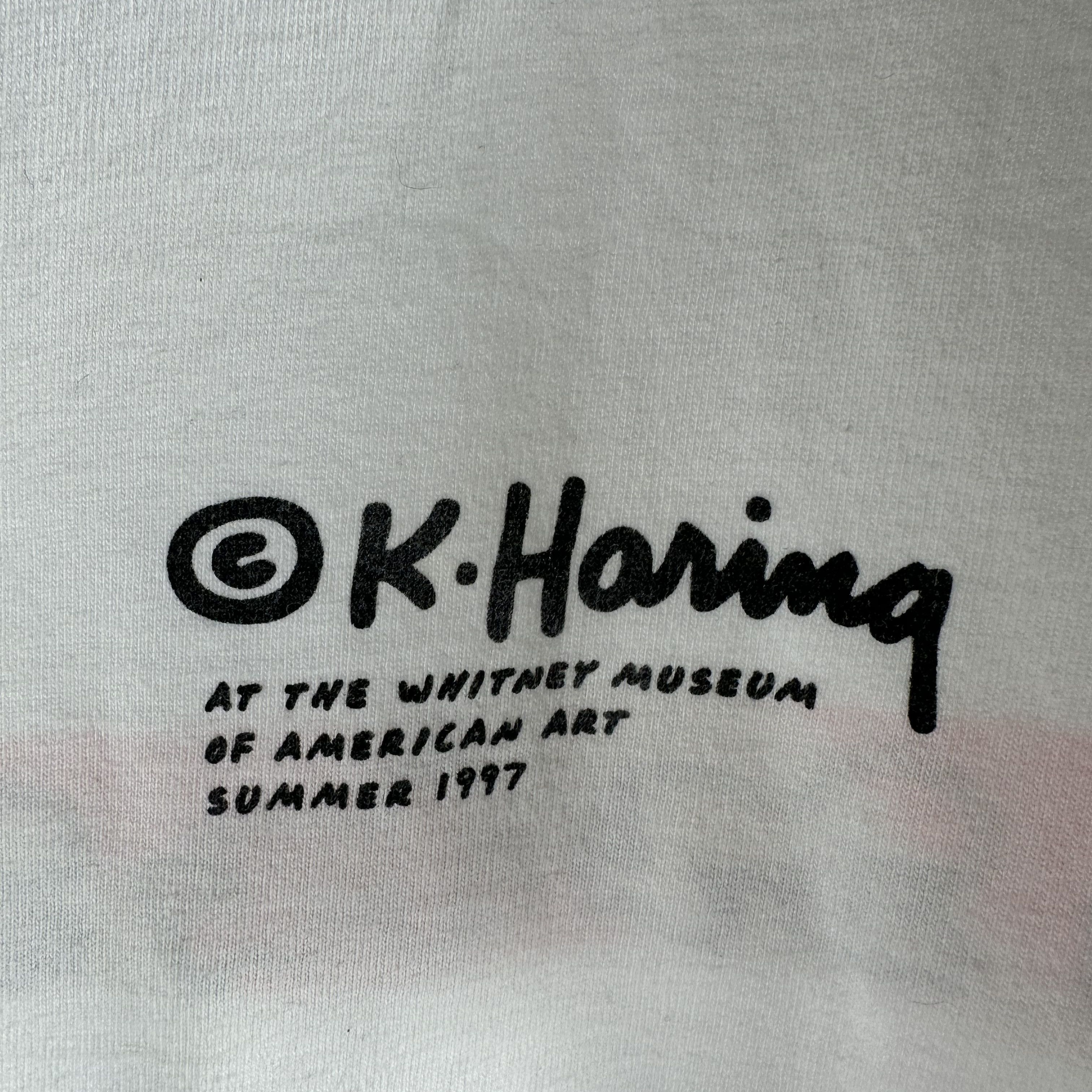 Vintage ​1997 Keith Haring Whitney Museum Of American Art T-shirt Size US L / EU 52-54 / 3 - 2 Thumbnail