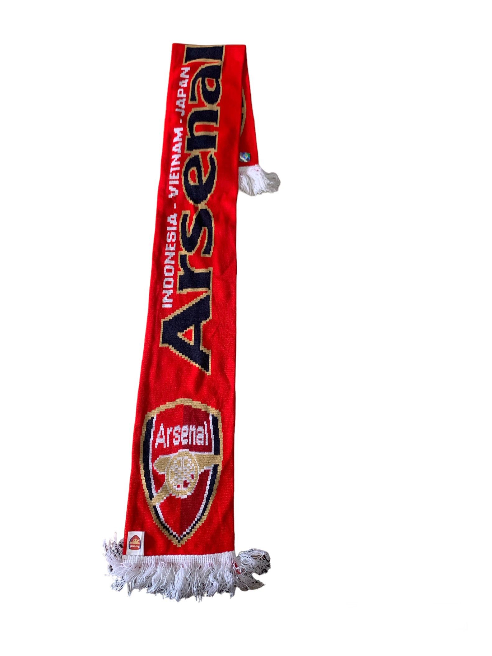 Vintage Arsenal Football Club Scarf / Muffler Size ONE SIZE - 2 Thumbnail