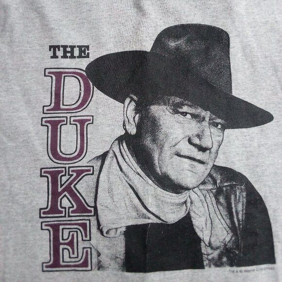 Vintage Vintage Y2K The Duke John Wayne Portrait T-Shirt Size US L / EU 52-54 / 3 - 1 Thumbnail