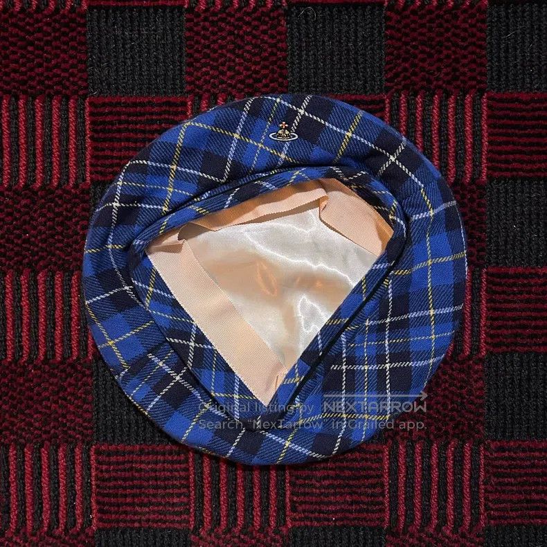 Vivienne Westwood Vivienne Westwood Gingham Beret Size ONE SIZE - 1 Thumbnail