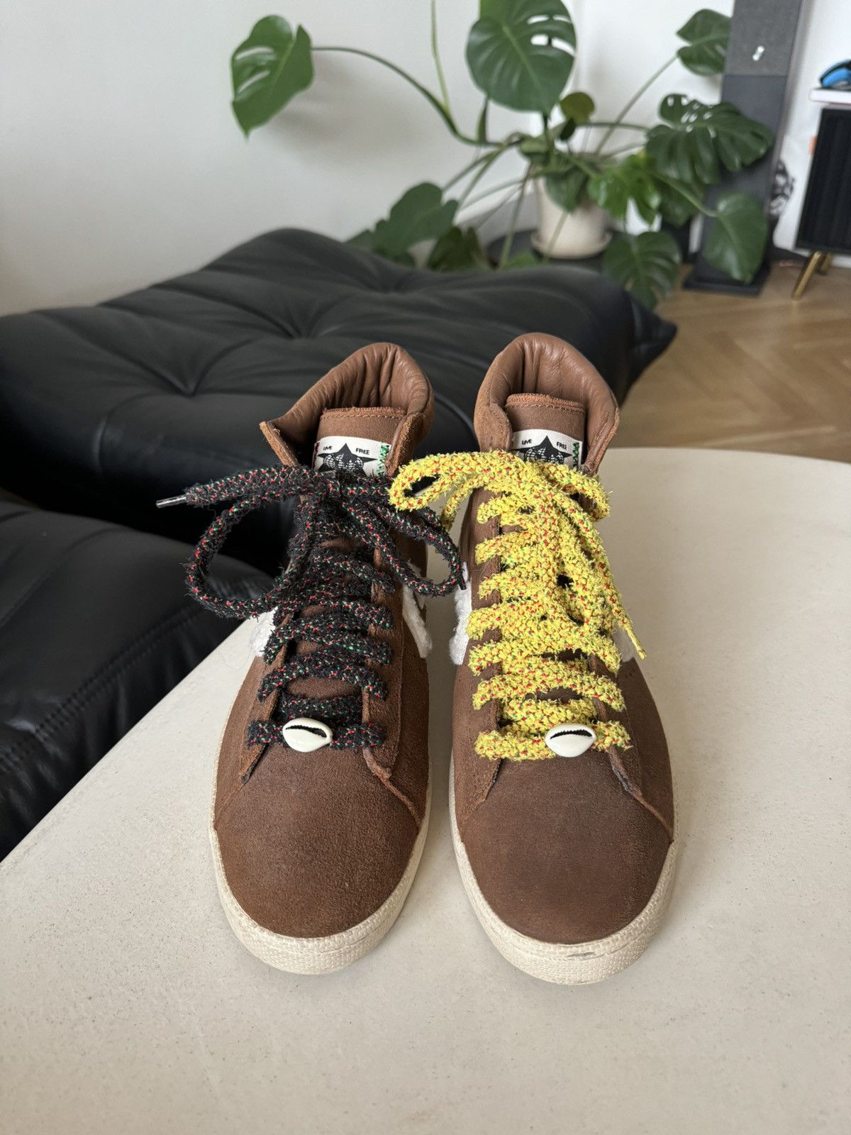 Barriers × Converse Barriers x Converse High Top Collab Shoes Brown Streetwear Size US 8 / EU 41 - 2 Thumbnail