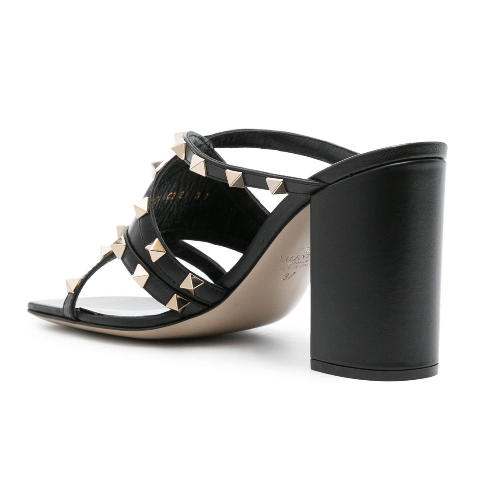 Valentino Valentino Rockstud Crisscross Leather Black Strappy Pump Size US 9.5 / IT 39.5 - 10 Thumbnail