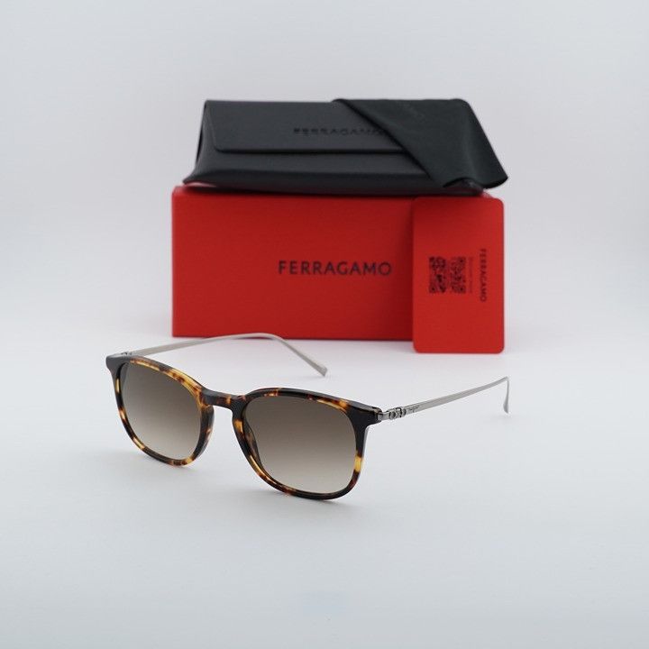 Salvatore Ferragamo Salvatore Ferragamo SF2846SCP 219 Sunglasses Dark Tortoise Size ONE SIZE - 1 Thumbnail