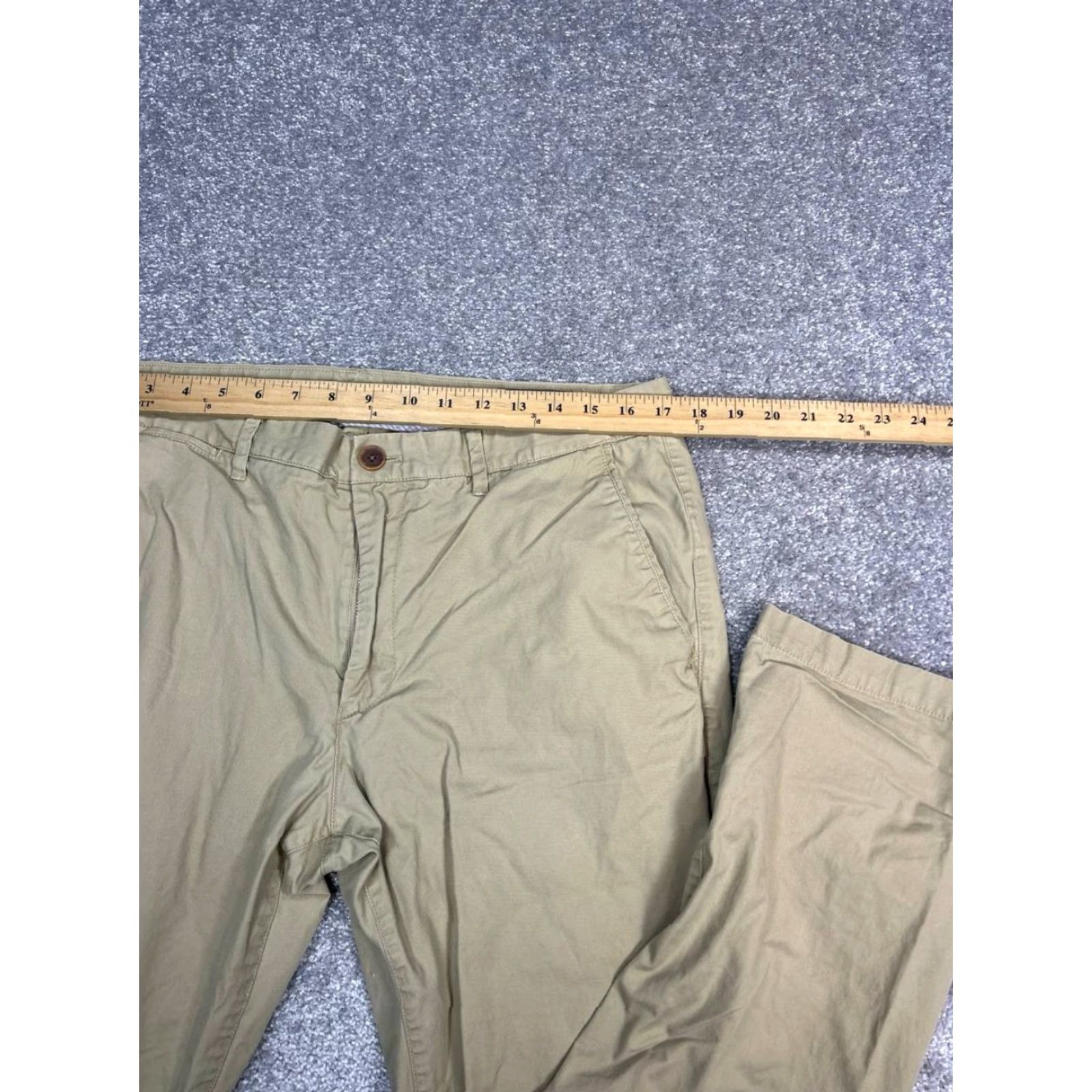 Bonobos Bonobos Slim Tailored Pants Mens 36 Beige Cotton Mid Rise Straight Leg Casual Pants Size US 36 / EU 52 - 4 Thumbnail