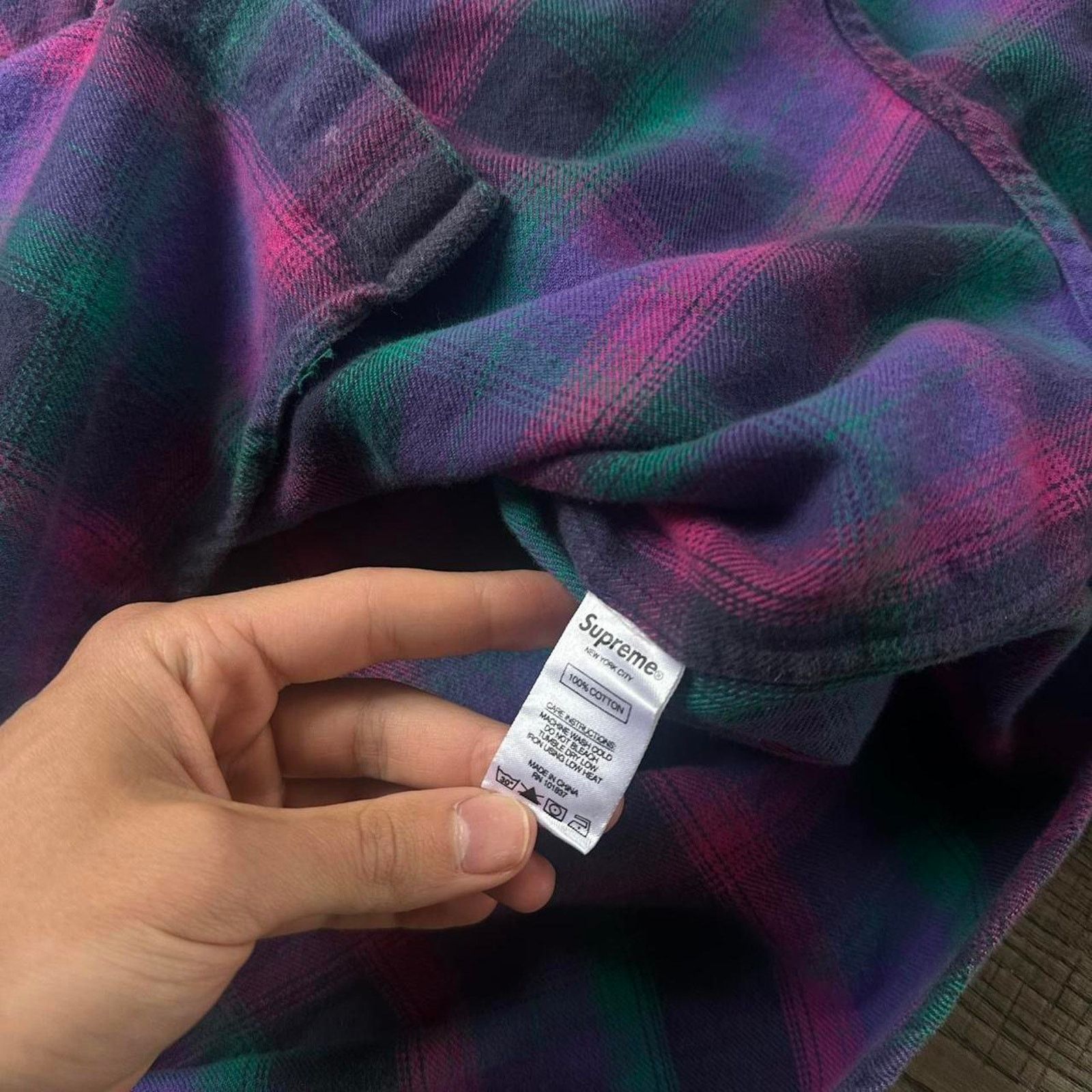 Supreme SS18 Supreme Pink Plaid Flannel Longsleeve Button Up Shirt Size US M / EU 48-50 / 2 - 4 Thumbnail