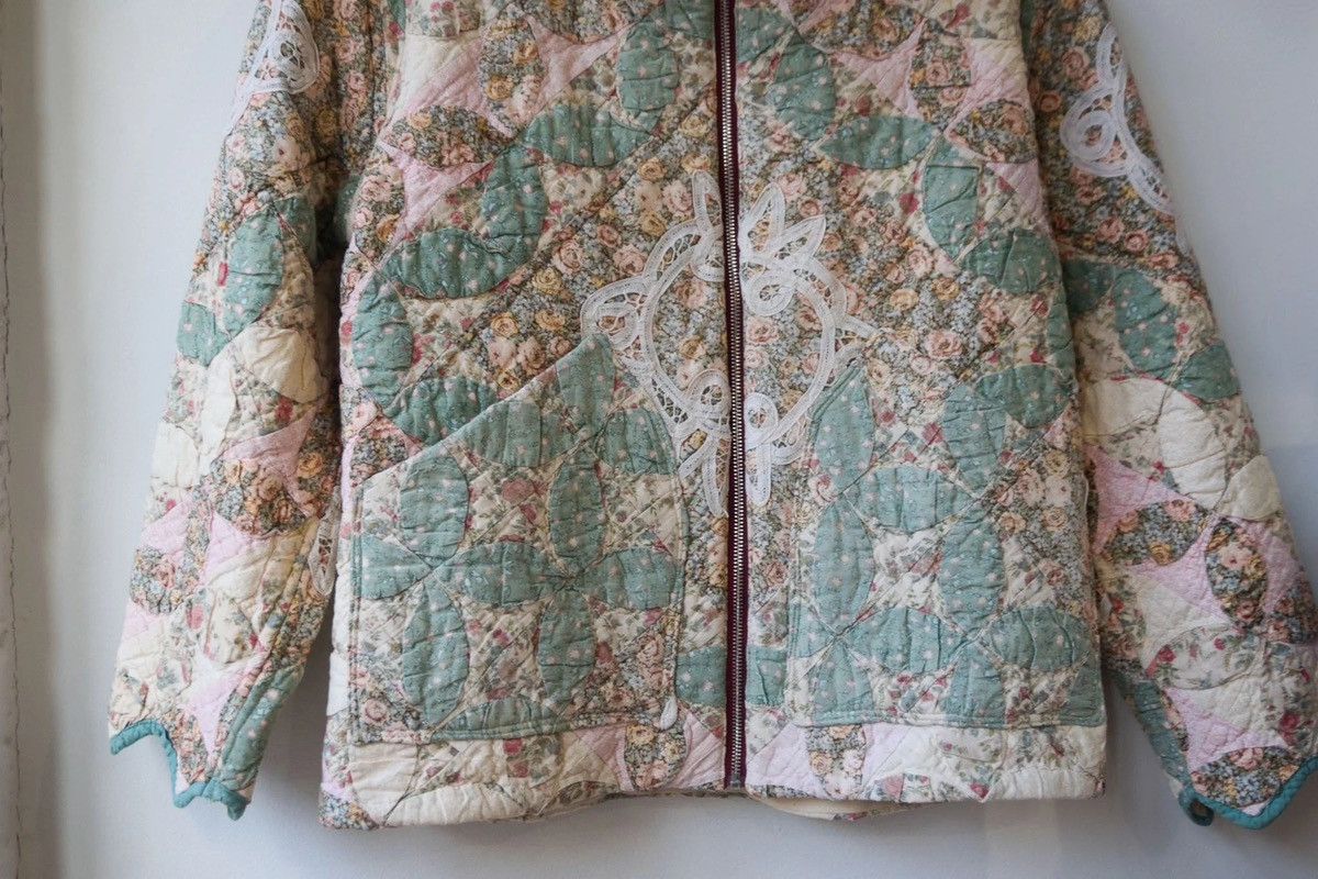 Other Multicolor Floral Upcycled Doilies Quilt Jacket Size US M / EU 48-50 / 2 - 5 Thumbnail