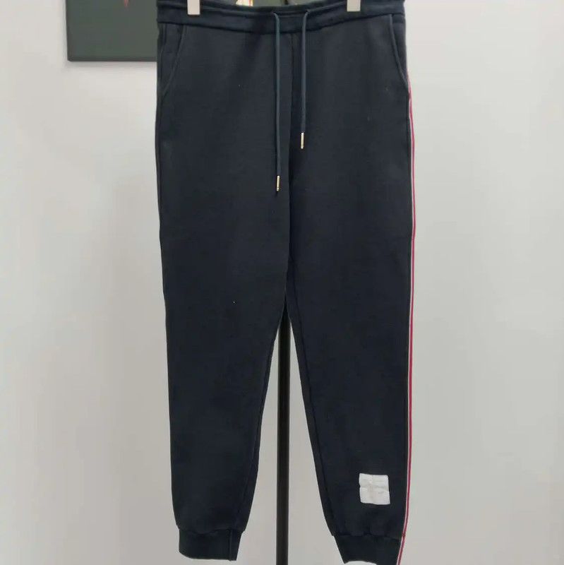 Thom Browne Thom Browne Men's Navy Cotton Casual Pants 0089 Size US 34 / EU 50 - 1 Thumbnail