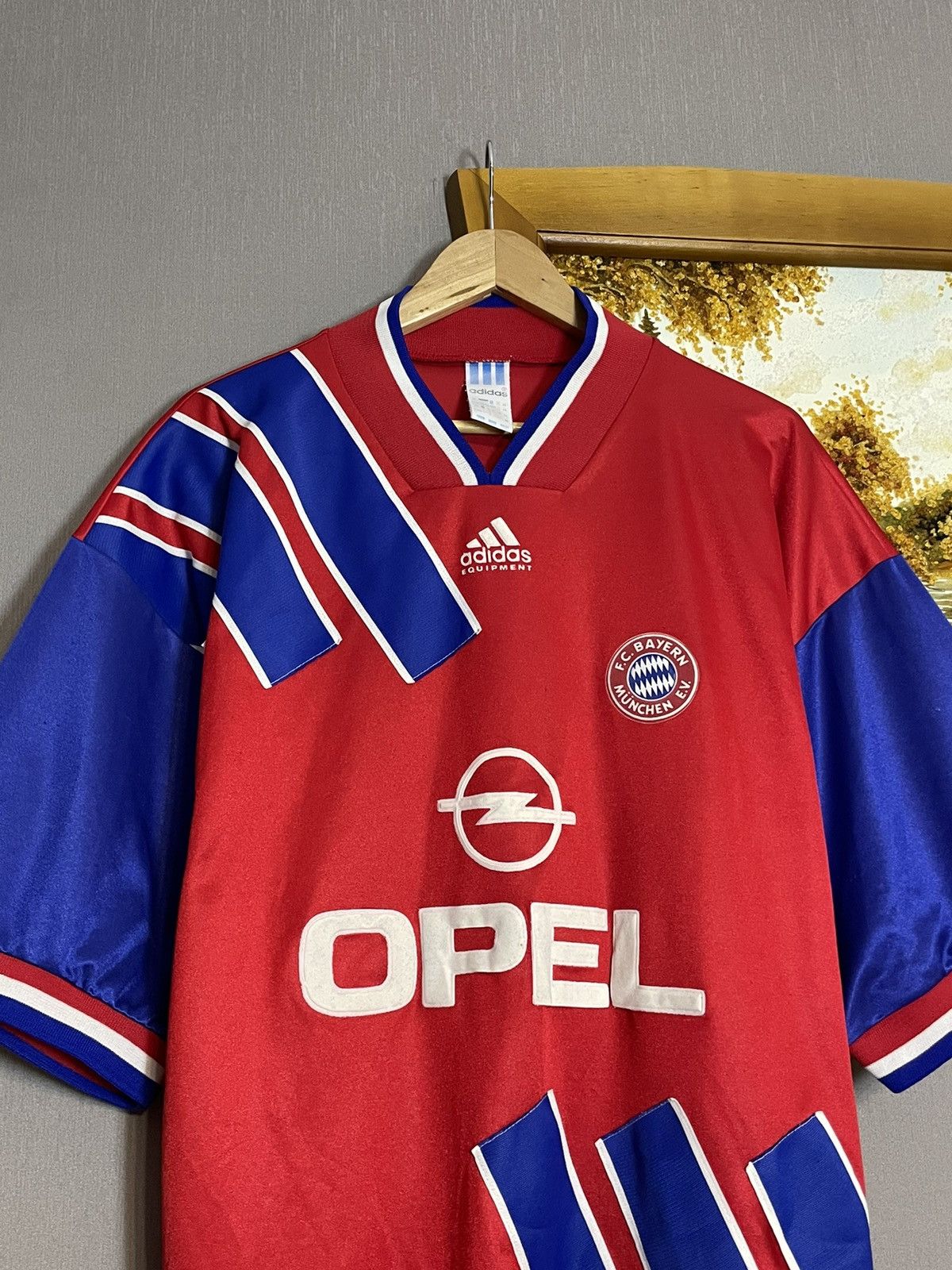 Adidas Vintage 1993 Bayern Munchen Home Kit Adidas Jersey Rare Size US XL / EU 56 / 4 - 3 Thumbnail