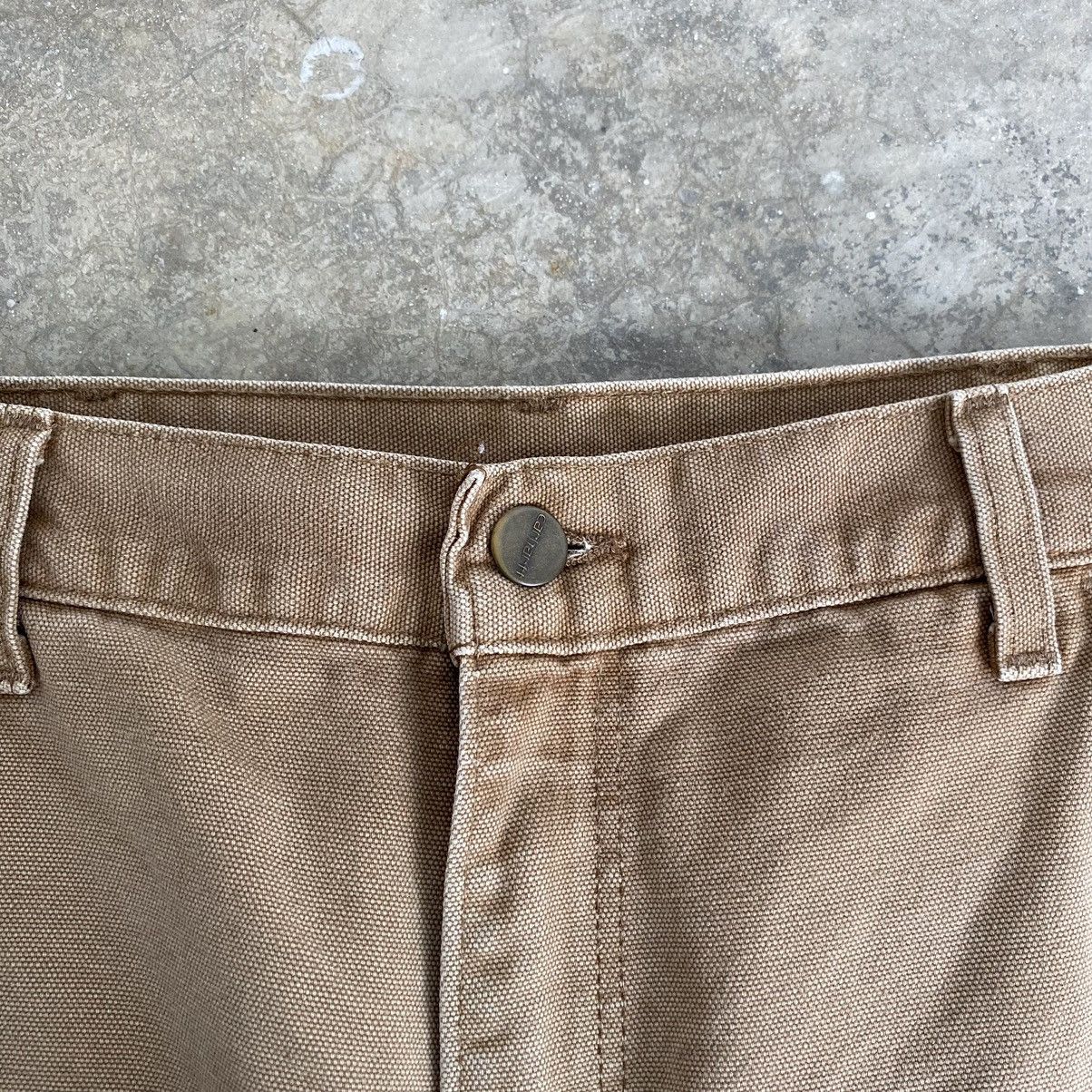 Carhartt Vintage Carhartt Faded Tan Repaired Carpenter Work Pants Size US 32 / EU 48 - 12 Thumbnail