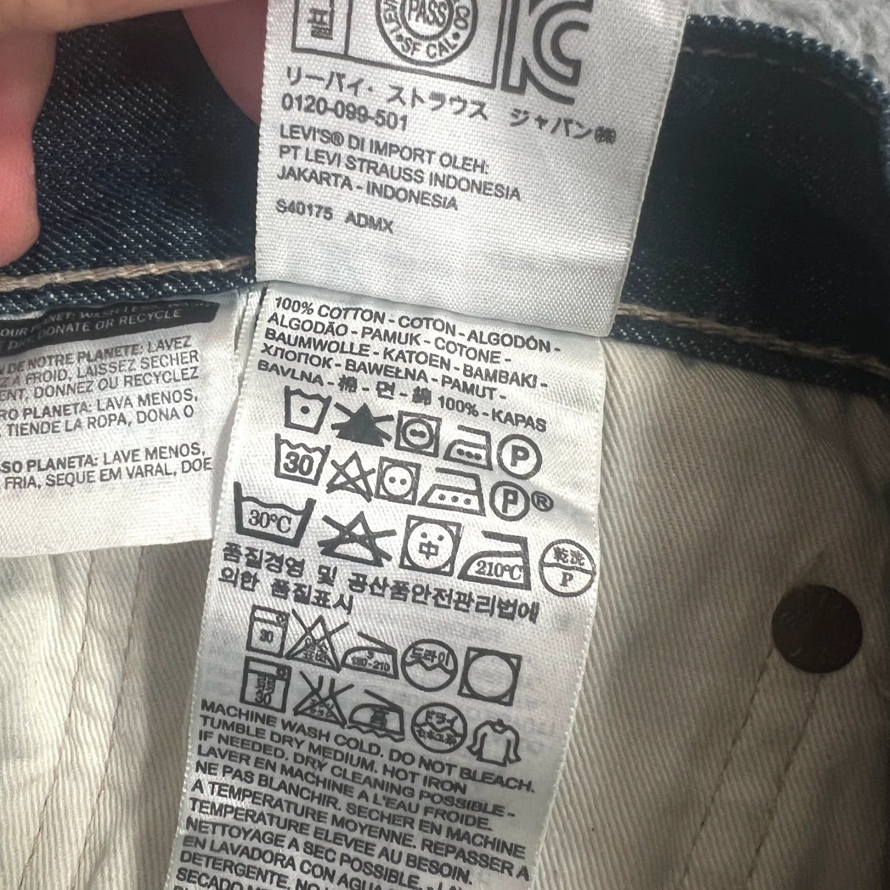 Levi's VINTAGE Levi's 501 Jeans Mens 38x33 Straight Fit Dark Wash Cotton 90s Y2K Streetwear Size US 38 / EU 54 - 7 Thumbnail