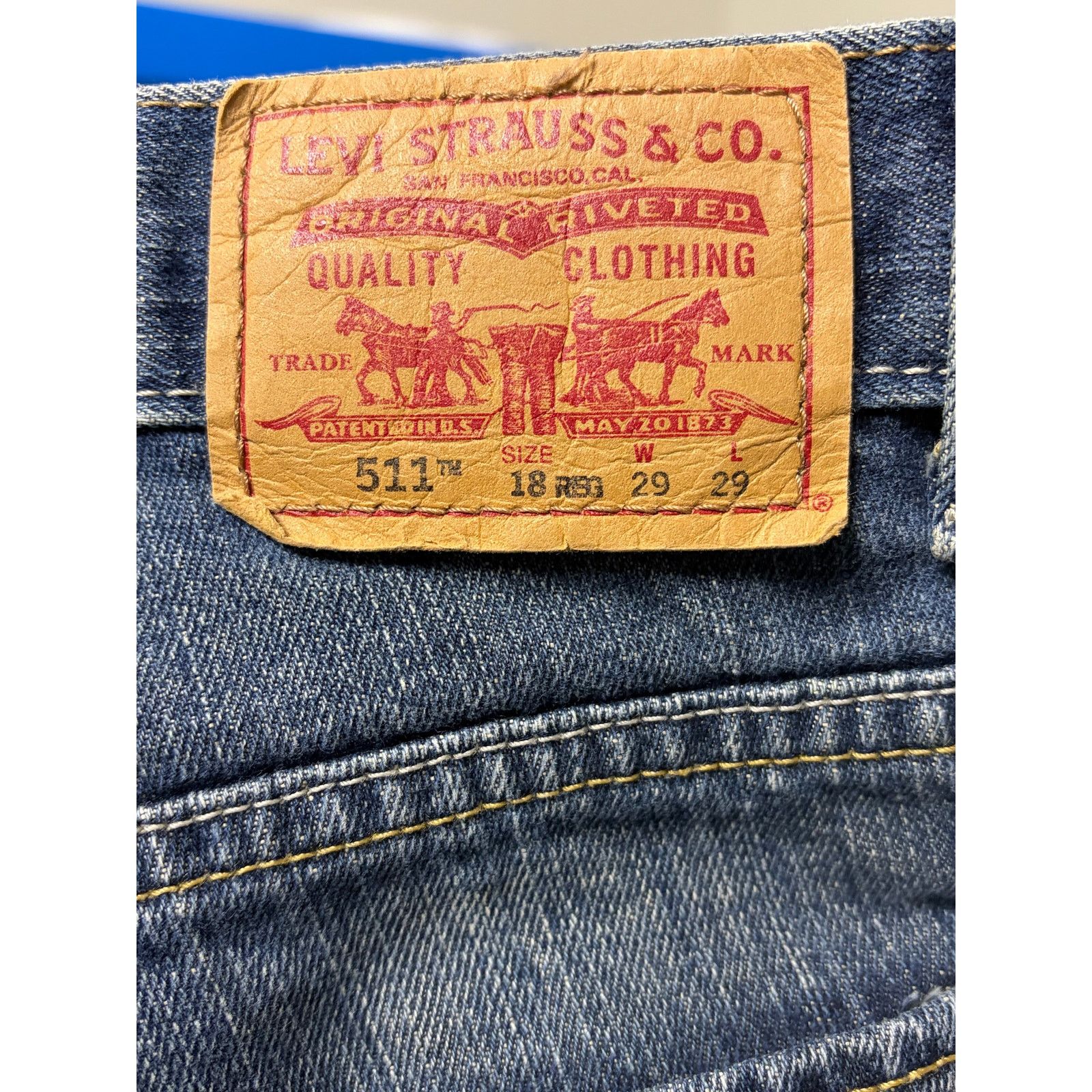 Levi's Levi's 511 Medium Wash Denim Jeans size 29x29/18 Reg Size US 30 / EU 46 - 5 Thumbnail