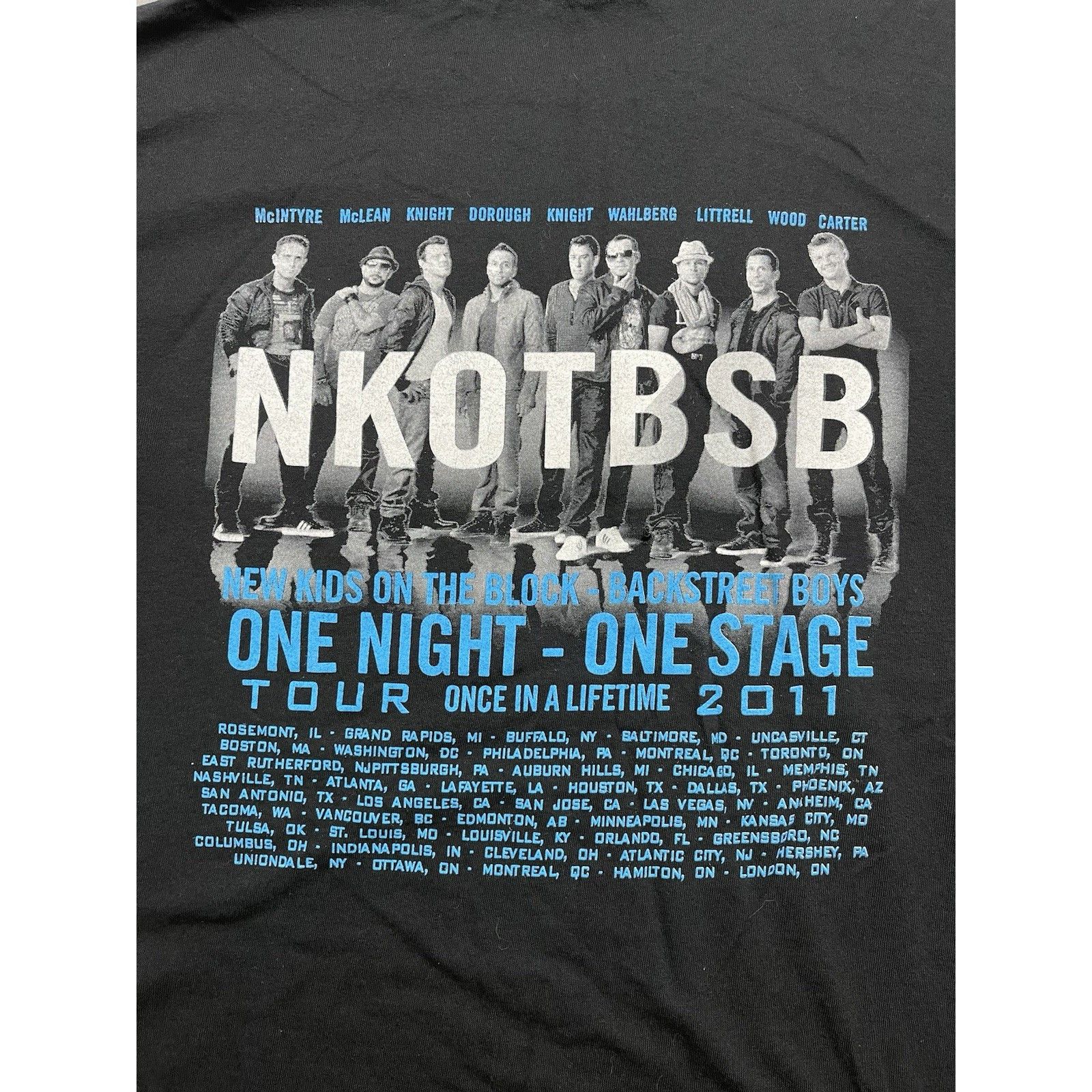 Other Vtg NKOTBSB Double-Sided Tour Shirt XL 2011 NKOTB Backstreet Size US XL / EU 56 / 4 - 6 Thumbnail