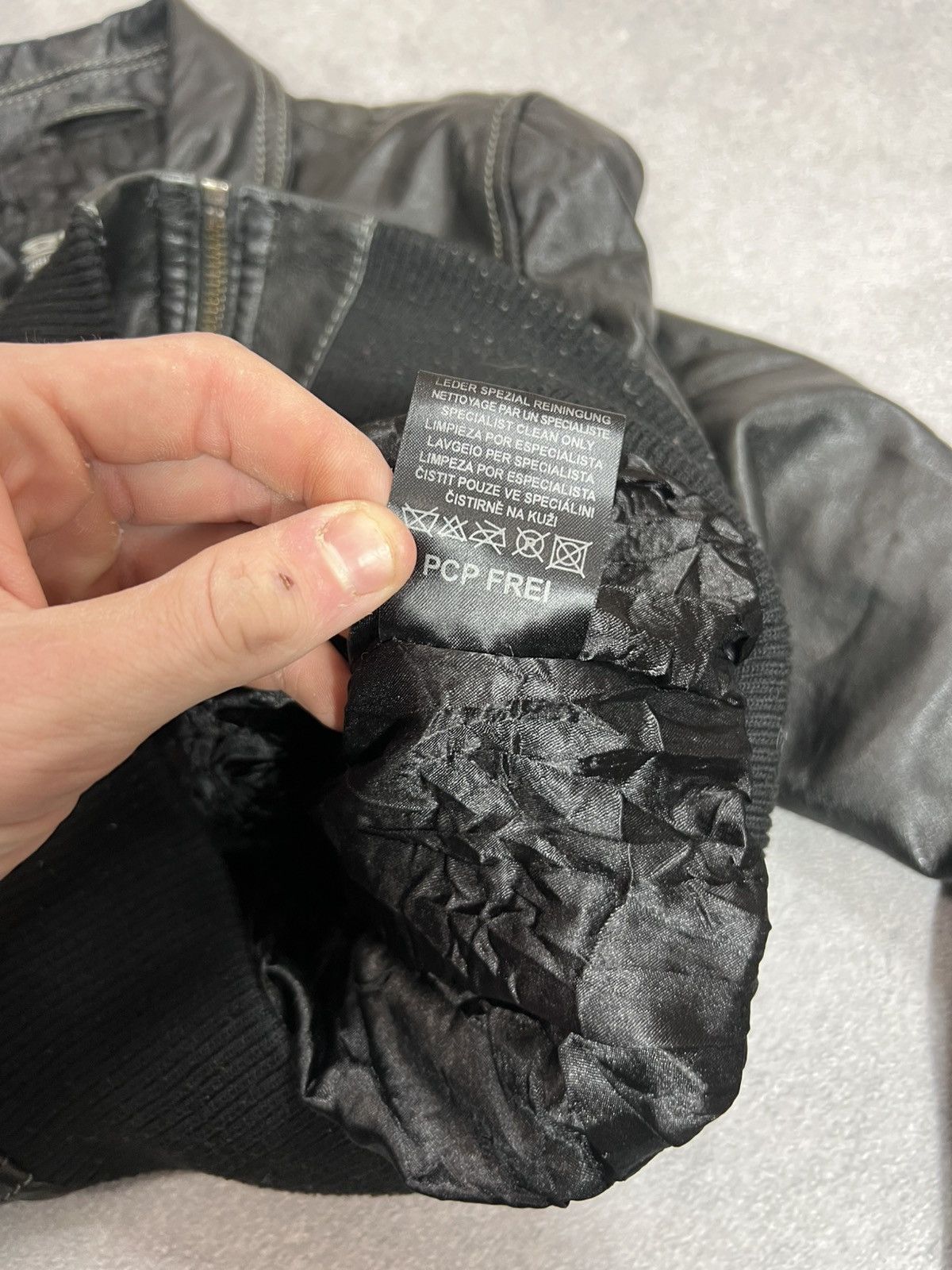 Yohji Yamamoto VTG Cropped Distressed Rick Owens Style Leather Diesel jacke Size US M / EU 48-50 / 2 - 9 Thumbnail