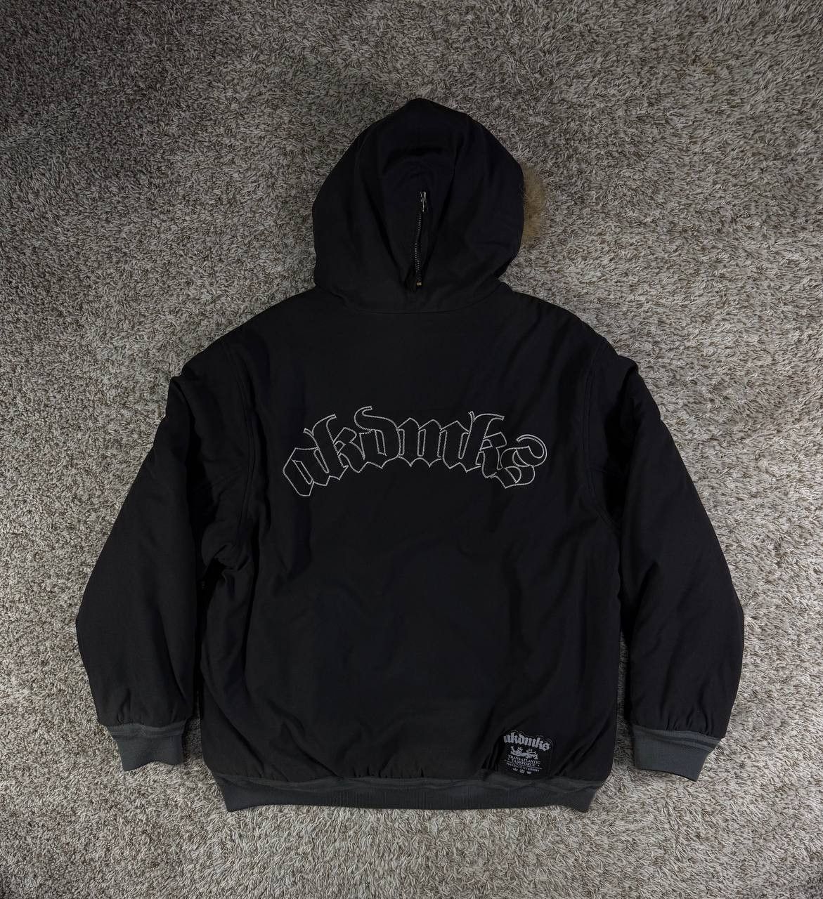 Akademiks Rare Y2K Akademiks Reversible Fur Hooded Jacket Hip Hop Size US XL / EU 56 / 4 - 20 Thumbnail