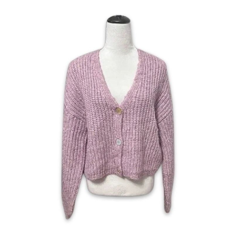 BB Dakota BB Dakota Steve Madden Cardigan Sweater Button Down Pink W L Size L / US 10 / IT 46 - 2 Thumbnail