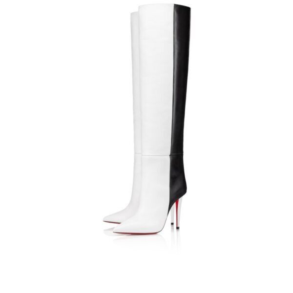 Christian Louboutin o1w1db10325 Boots in black and white Size US 10 / IT 40 - 2 Thumbnail