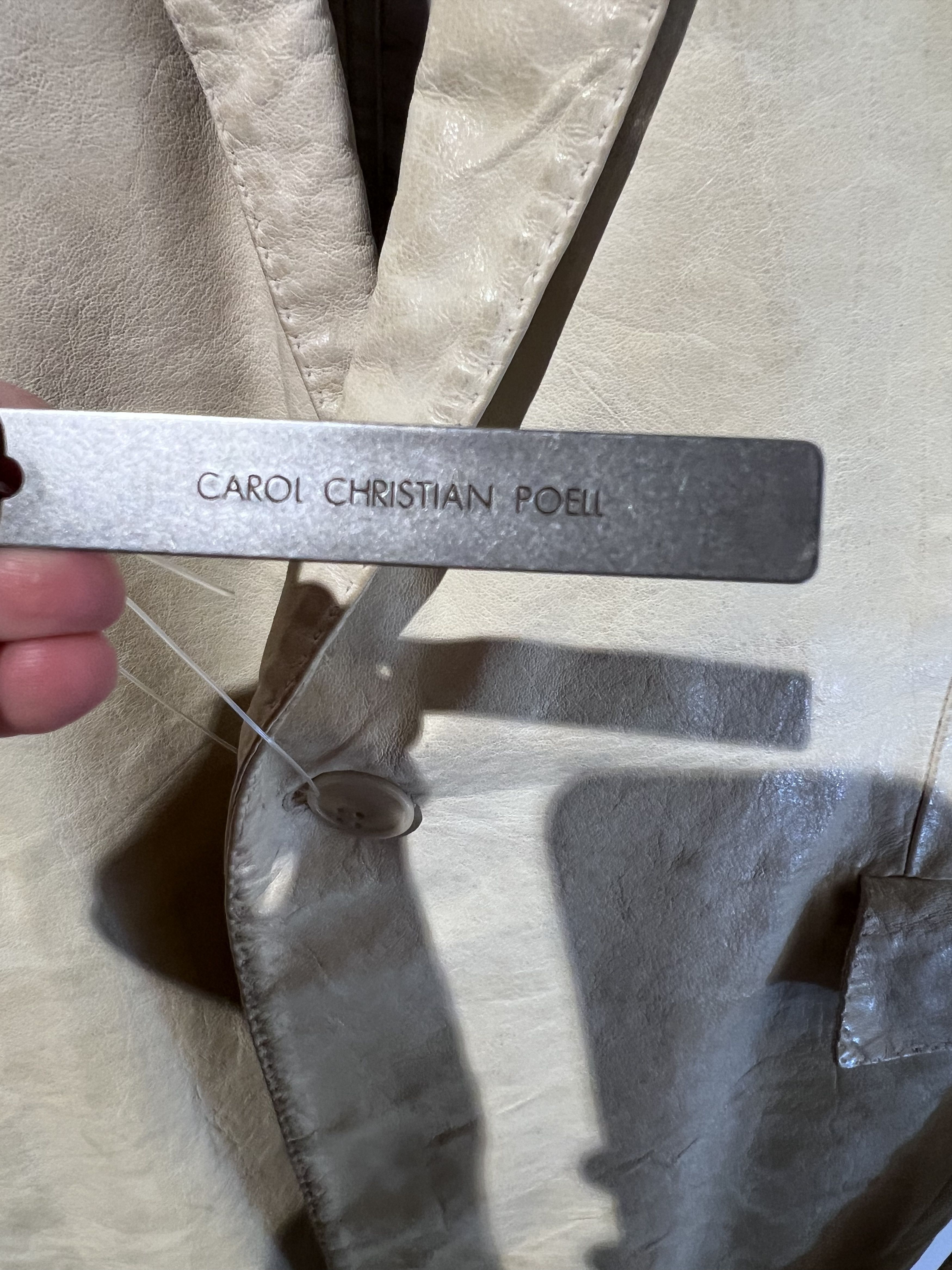 Carol Christian Poell Milk LM/260 ROOLS-PTC/33 Leather Blazer Jacket Size 50R - 7 Thumbnail