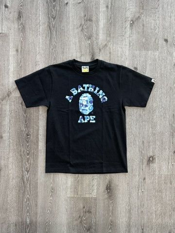 Bape BAPE ABC Camo College Tee (SS25) Black/Blue Size US L / EU 52-54 / 3 - 9 Thumbnail