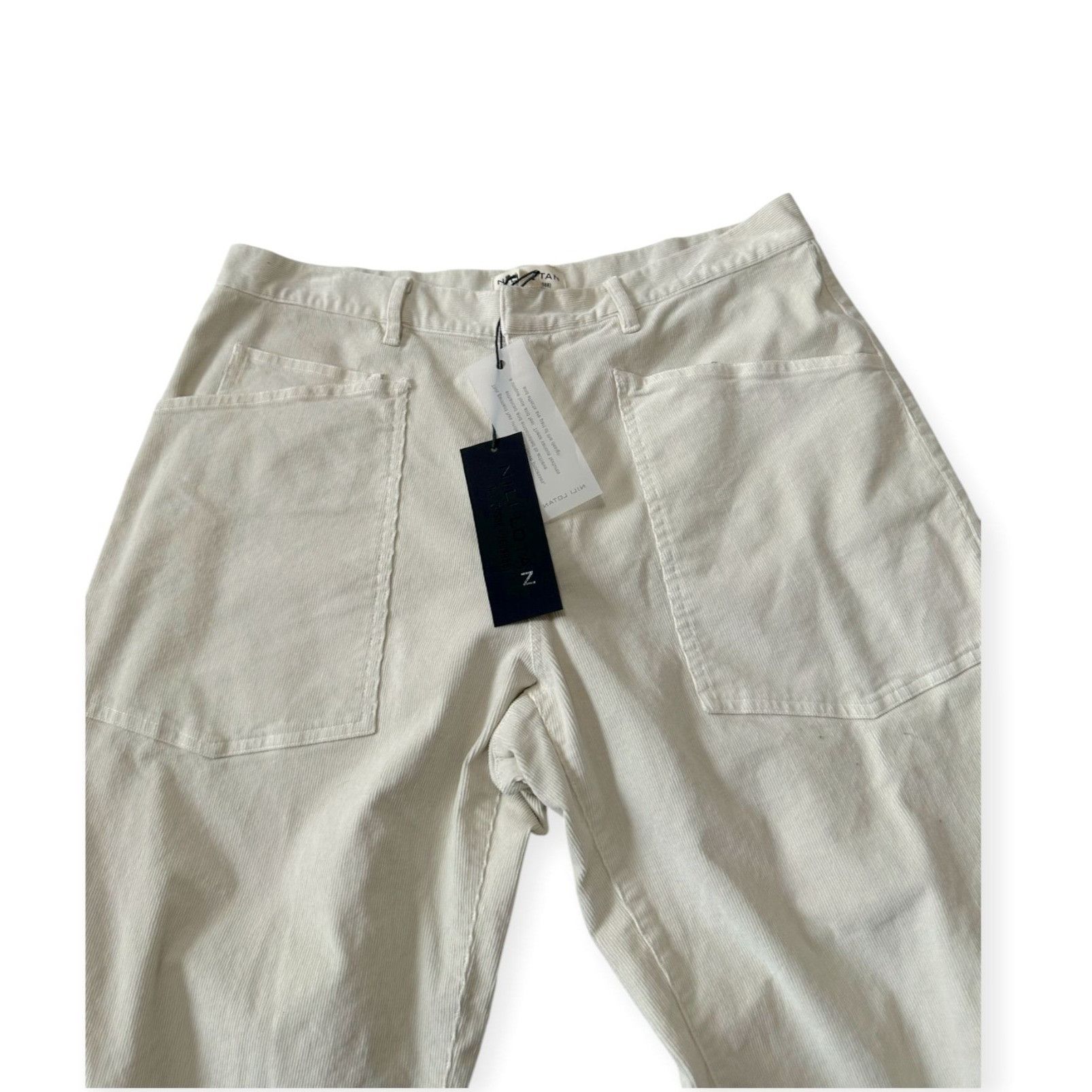 Nili Lotan Nili Lotan Shon Corduroy Pants, Winter White, Size 12, New w Size 34" / US 12 / IT 48 - 7 Thumbnail