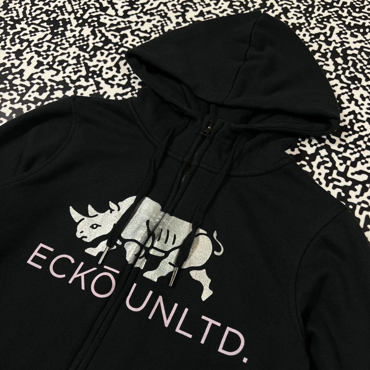 Ecko Unltd. Vintage Y2K Ecko Unltd Big Logo Zip Hoodie Rap Sk8 Style 90s Size S / US 4 / IT 40 - 5 Thumbnail