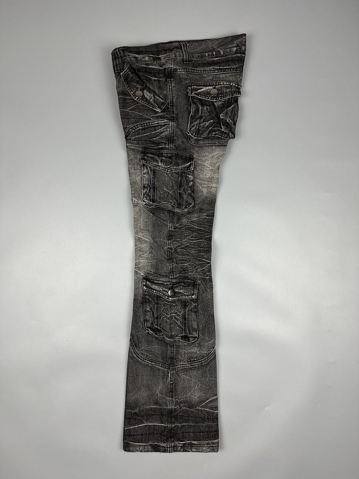 If Six Was Nine × Le Grande Bleu (L.G.B.) 🔥Sick🔥Seditionaries Lowbox Multipocket Whiskered Flare Denim Size US 33 - 8 Thumbnail