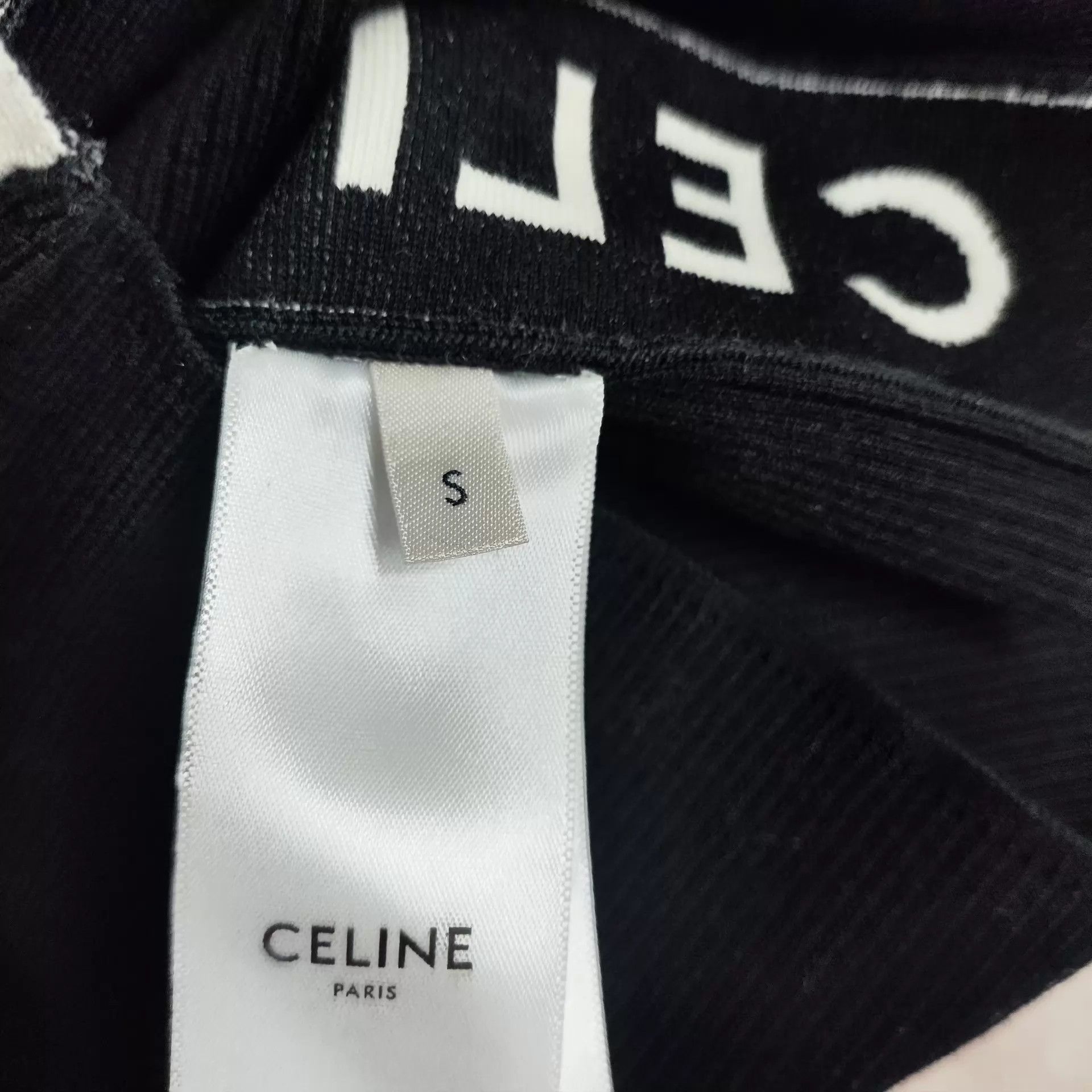 Celine Celine Black 99 New Side Logo Camisole S Size S / US 4 / IT 40 - 4 Thumbnail