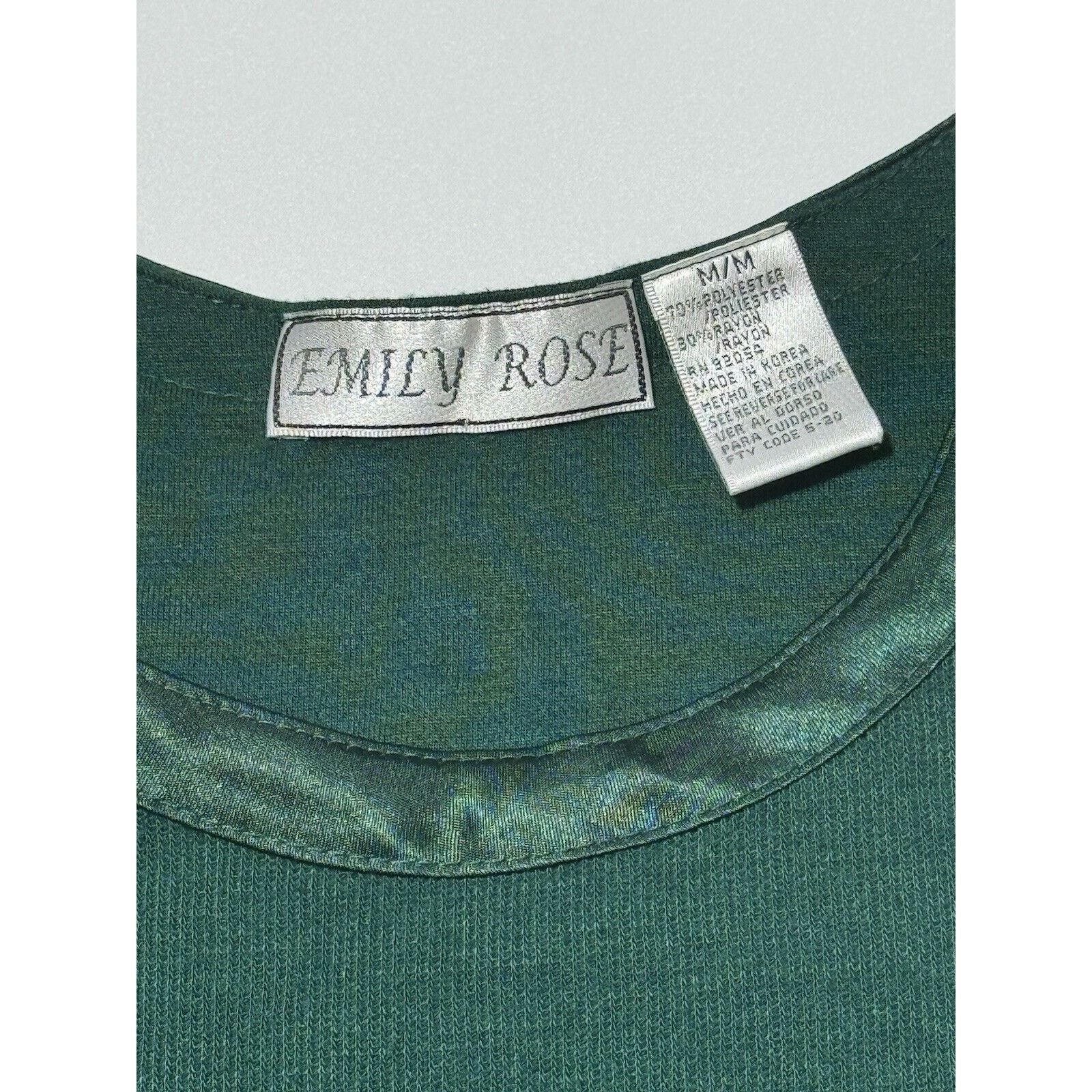Other Vintage 80s Top M Ribbed Korea Satin Neck Christmas Holiday Size M / US 6-8 / IT 42-44 - 5 Thumbnail