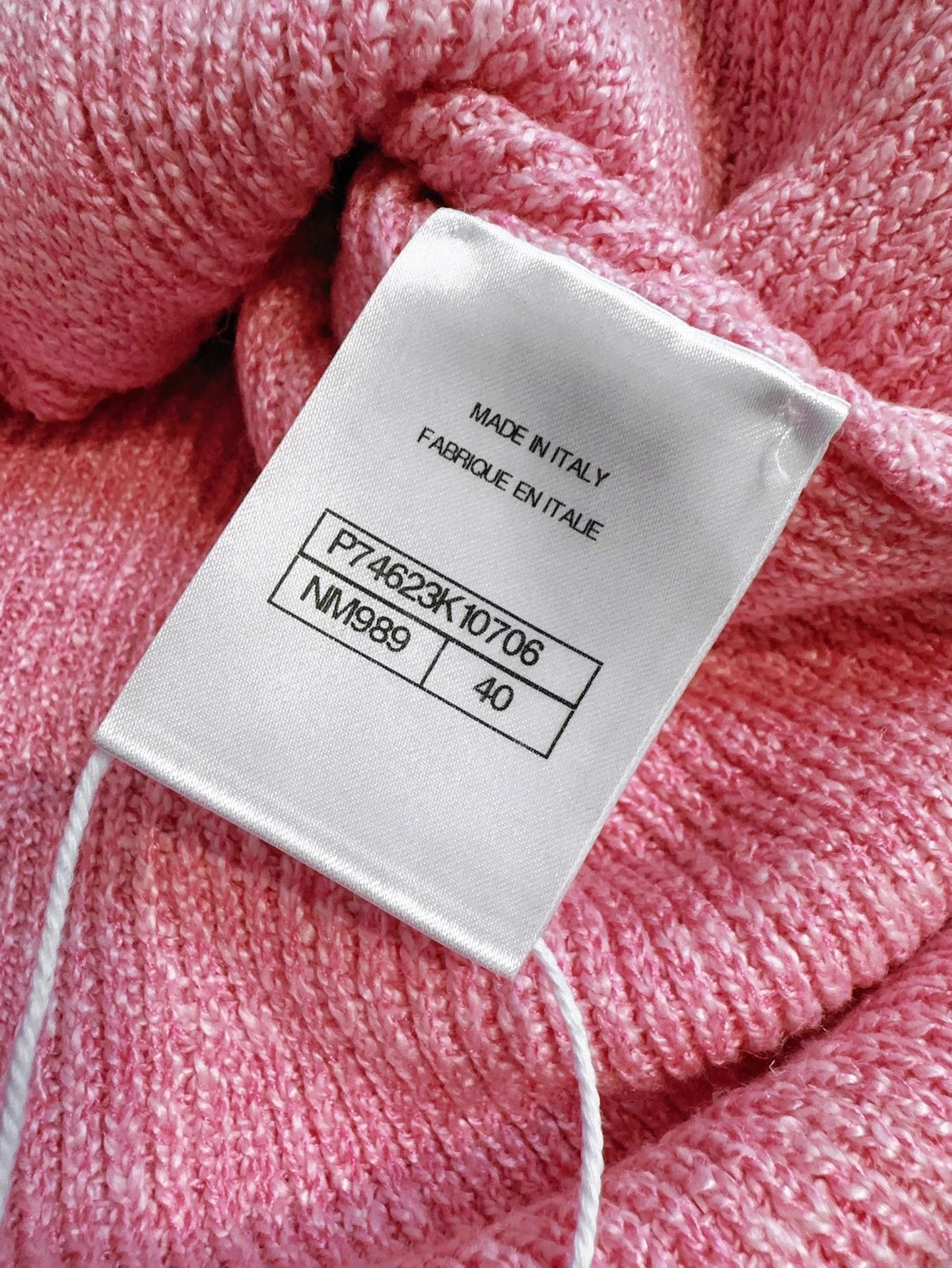 Chanel Chanel 23P Crystal Pink Crystal Button Knit Cardi 40 Size M / US 6-8 / IT 42-44 - 7 Thumbnail
