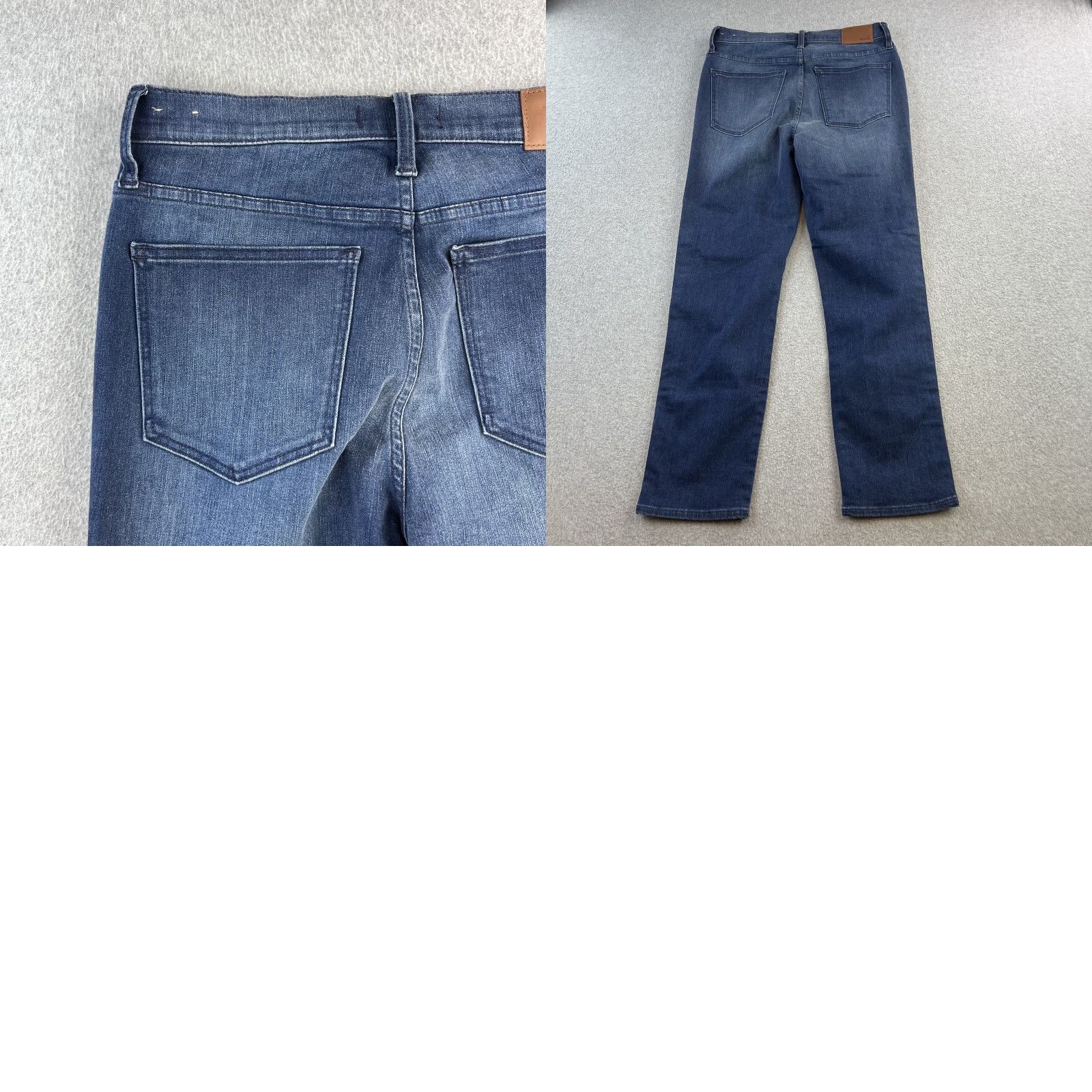 Madewell Madewell Jeans Womens 28 Blue Stovepipe High Rise Stripe Side Straight Leg Denim Size 28" / US 6 / IT 42 - 9 Thumbnail