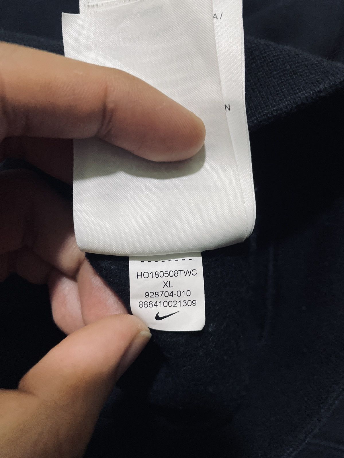 Designer × Nike Nike Just Do it Box Logo Black Size US XL / EU 56 / 4 - 3 Thumbnail
