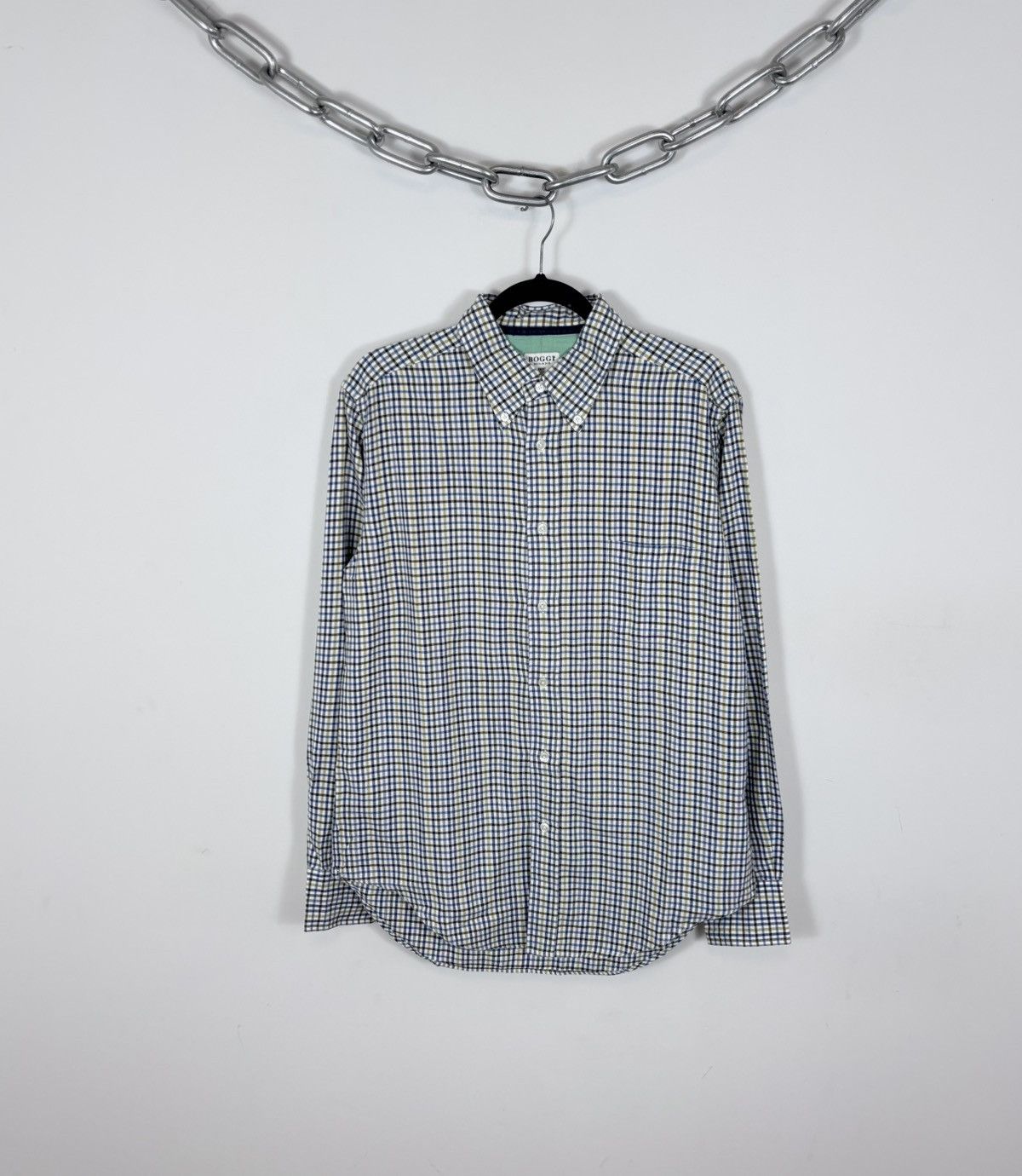 Boggi Boggi Milano BM39 Men’s Tattersall Check Button Up Shirt Size US L / EU 52-54 / 3 - 1 Thumbnail
