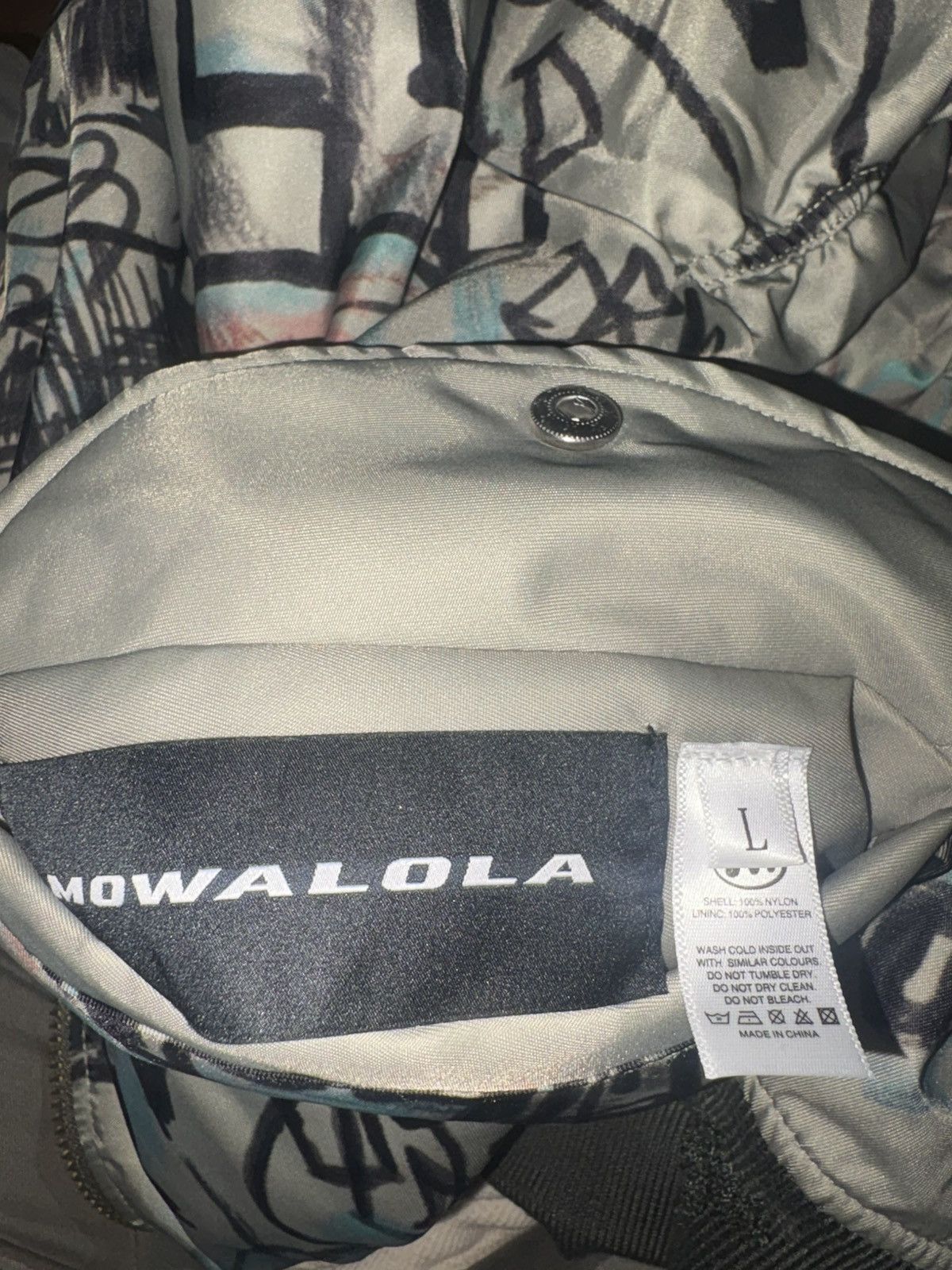 Mowalola Mowalola Graffiti Bomber with hood Size US L / EU 52-54 / 3 - 6 Thumbnail